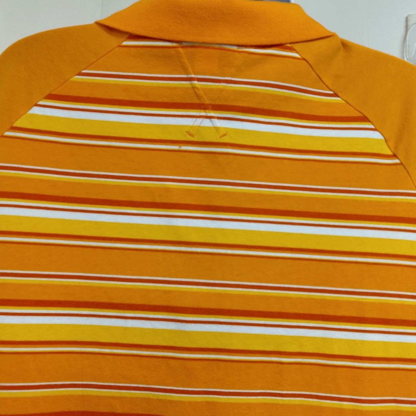 Nike Nike Golf Polo Shirt Women's XL Orange Neon Striped Short Sleeve Activewear Polo Shirt Nike Womens XL Orange Neon Striped Size XL / US 12-14 / IT 48-50 - 7 Thumbnail