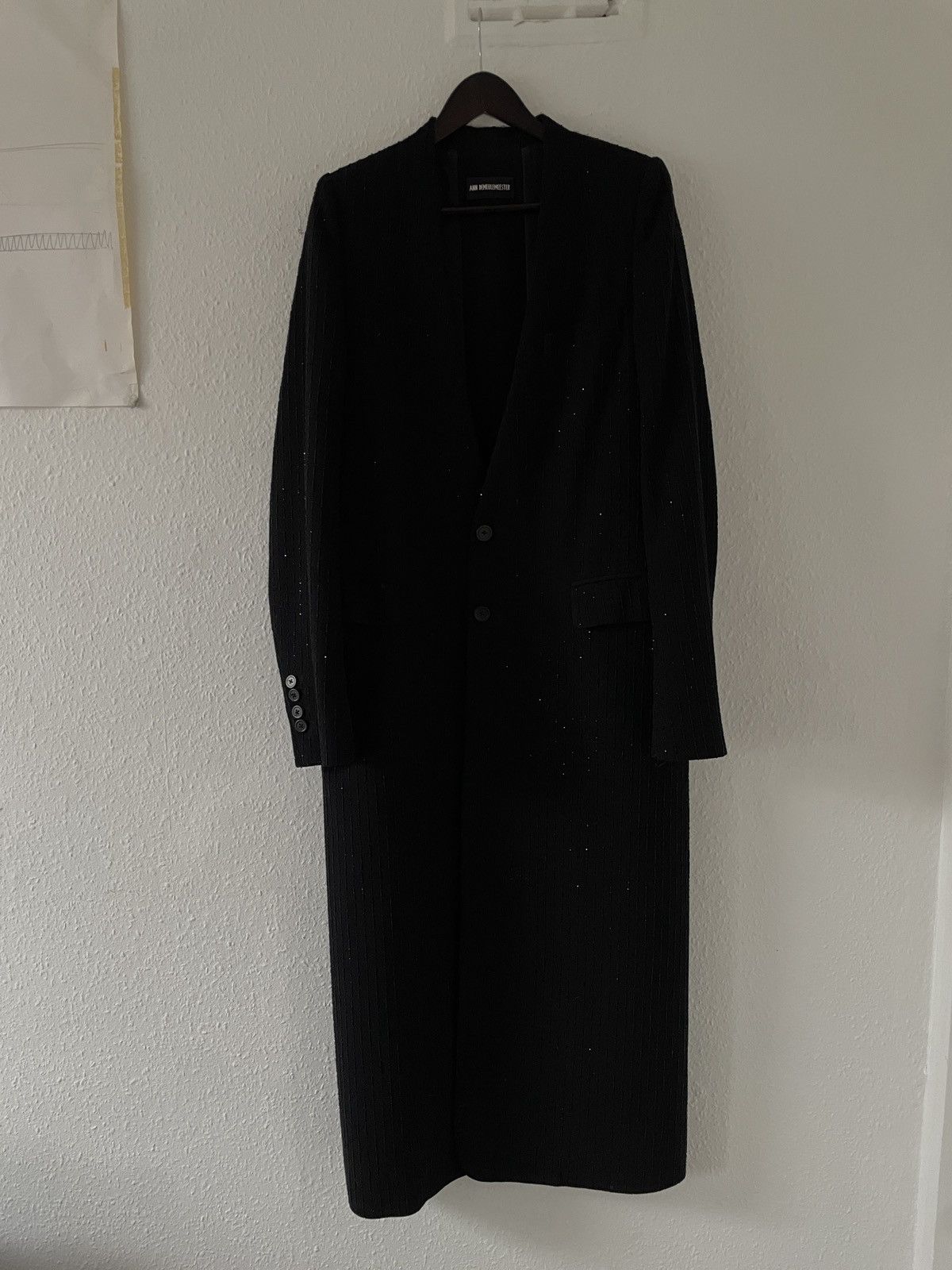Ann Demeulemeester Ann Demeulemeester Beaded rhinestone coat unisex Size S / US 4 / IT 40 - 1 Thumbnail