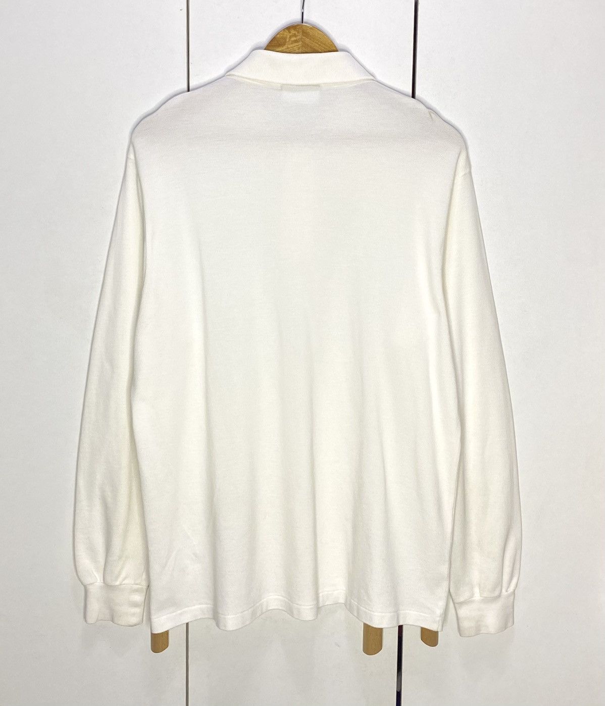 Lacoste Lacoste White Polo Long Sleeves | Size 5 Large Size US L / EU 52-54 / 3 - 4 Thumbnail