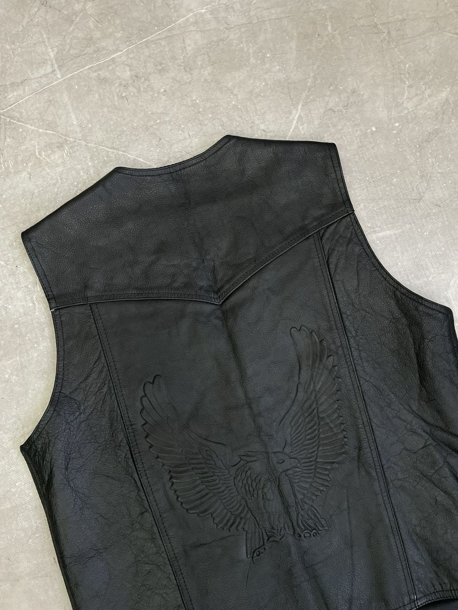 Harley Davidson Harley davidson Leather Vest Western japanese style Eagle Size US M / EU 48-50 / 2 - 9 Thumbnail