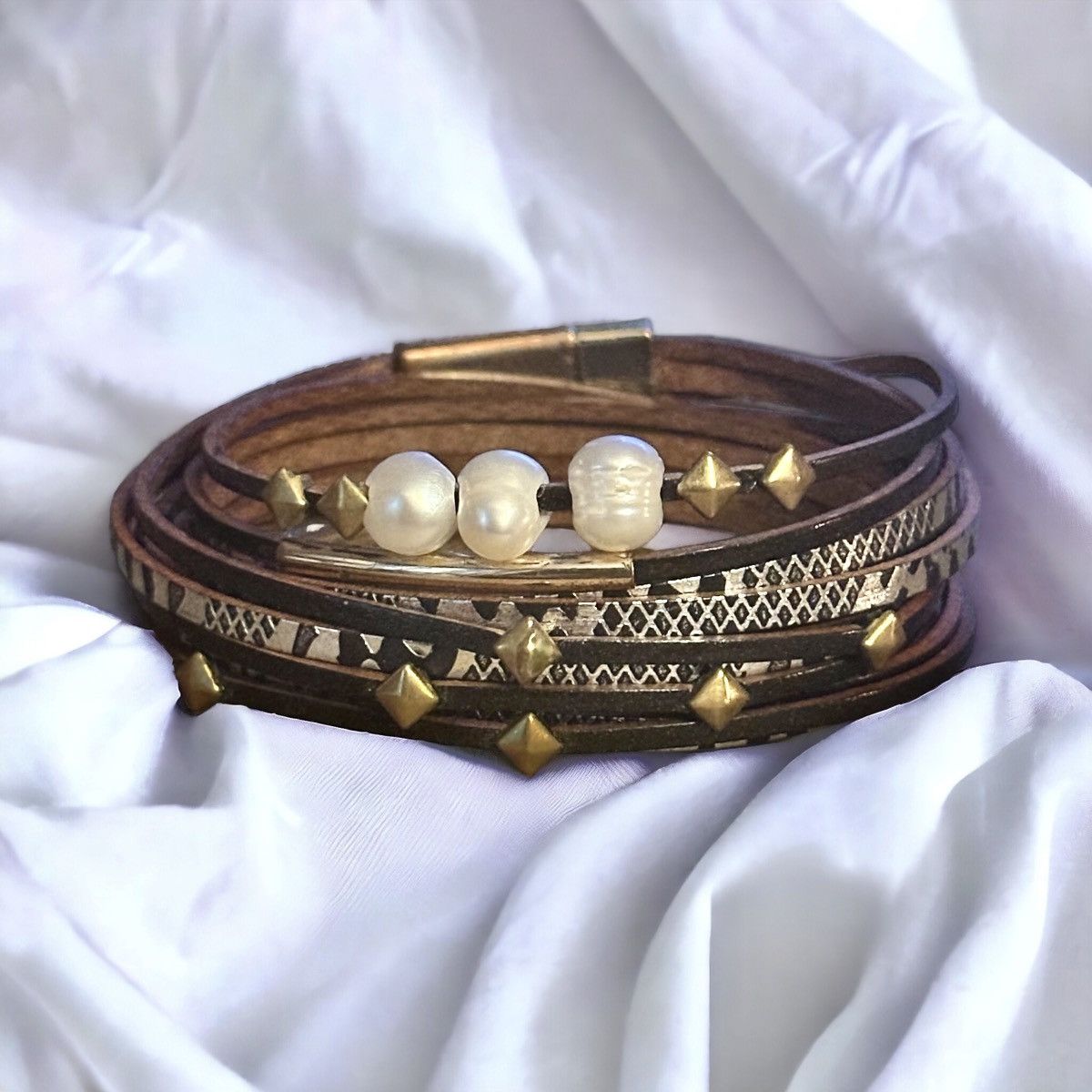 Other Multi strand layered leather bracelet Size ONE SIZE - 1 Thumbnail