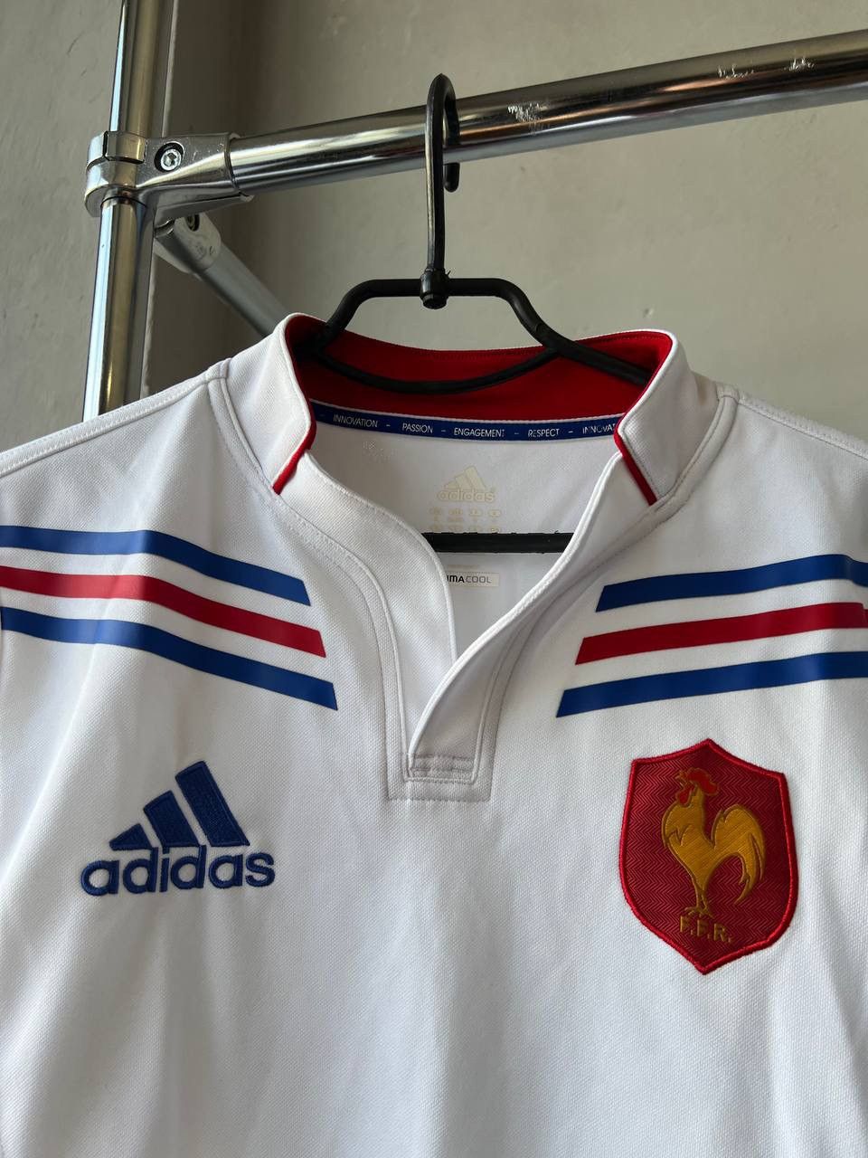 Adidas 2012/13 FRANCE TEAM AWAY RUGBY UNION SHIRT JERSEY ADIDAS SzS Size US S / EU 44-46 / 1 - 4 Thumbnail