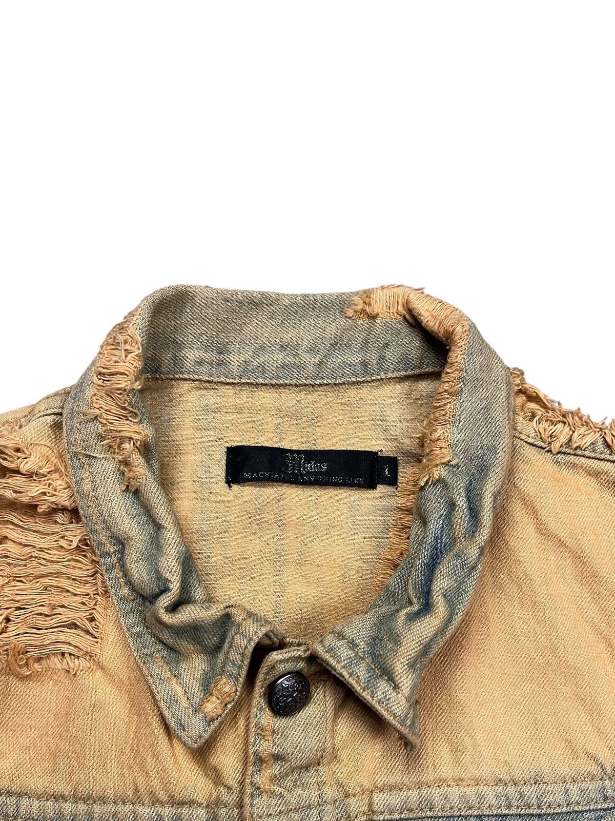 If Six Was Nine 2000s Midas - Mudwash Crash Denim Vest Size US S / EU 44-46 / 1 - 10 Thumbnail