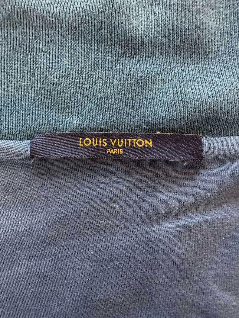 Louis Vuitton Louis Vuitton Full logo printed zip-up turtleneck velvet lo Size XS / US 0-2 / IT 36-38 - 3 Thumbnail