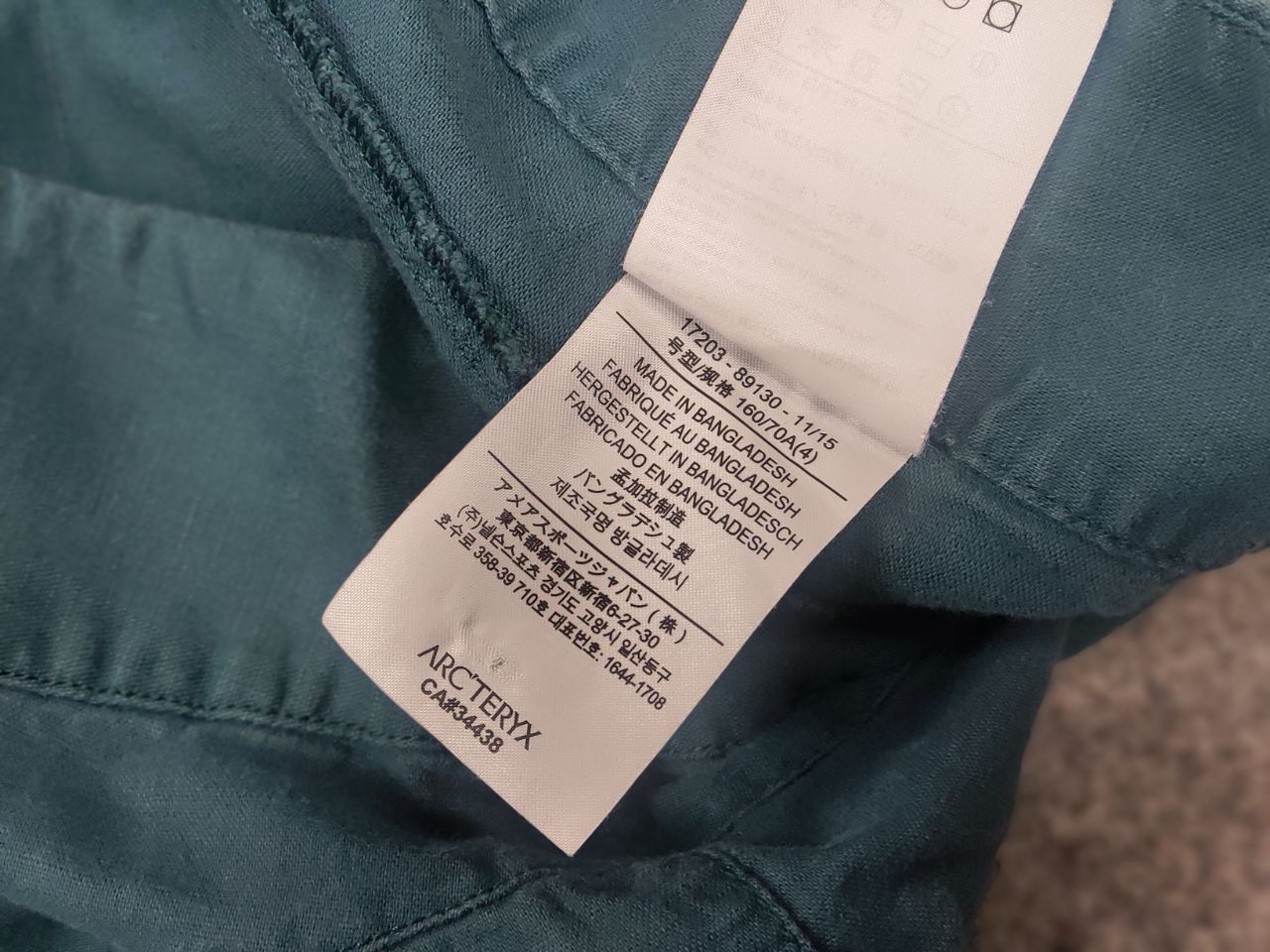 Arc'teryx Arcteryx Vintage Spadina light Casual Pants turquoise Linen Size 29" - 19 Thumbnail