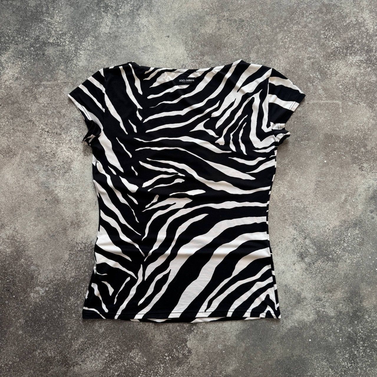 Dolce & Gabbana Dolce & Gabbana Vintage Zebra Print T-Shirt Size L / US 10 / IT 46 - 7 Thumbnail