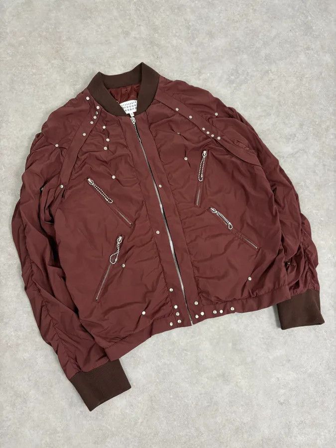 Maison Margiela SS2016 Maison Margiela Rouille Nylon Studded Bomber Jacket Size US M / EU 48-50 / 2 - 4 Thumbnail