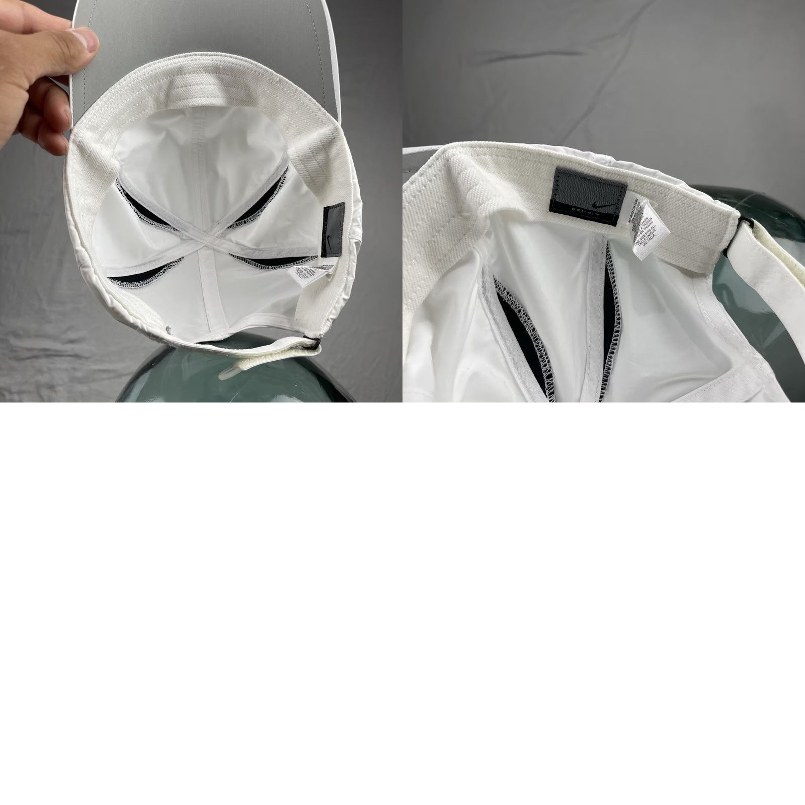 Nike Vintage Nike Hat Cap Mens Adjustable Featherlight Dri Fit Running White Cap Baseball Nike Dusty? Size ONE SIZE - 9 Thumbnail