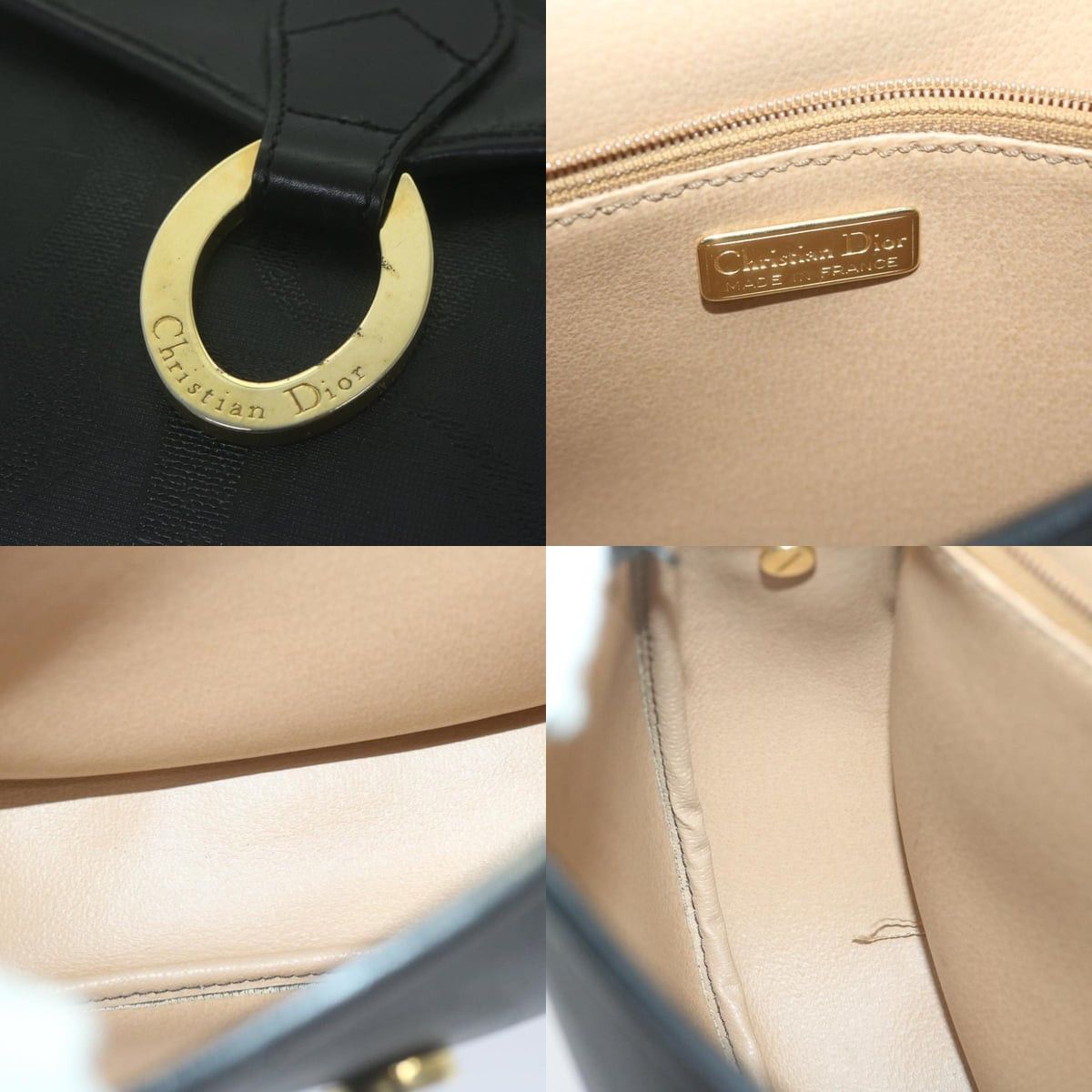 Dior DIOR Trotter Canvas Shoulder Bag Black Size ONE SIZE - 11 Thumbnail