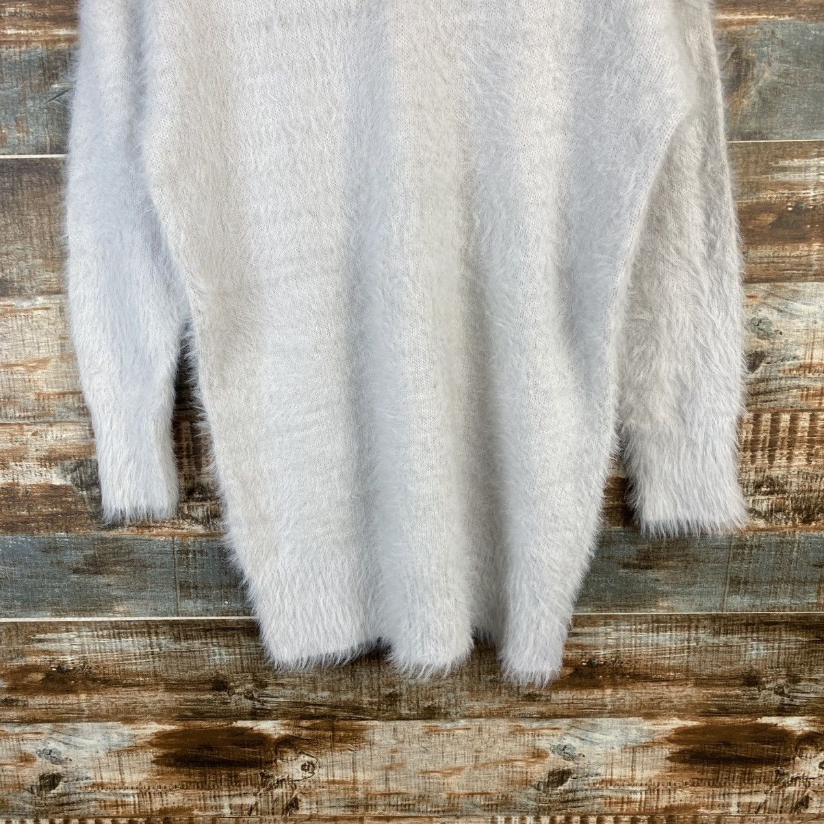 Homespun Knitwear DL Cinema Club Gray fur shaggy mohair Knitwear #C1108 Size L / US 10 / IT 46 - 6 Thumbnail