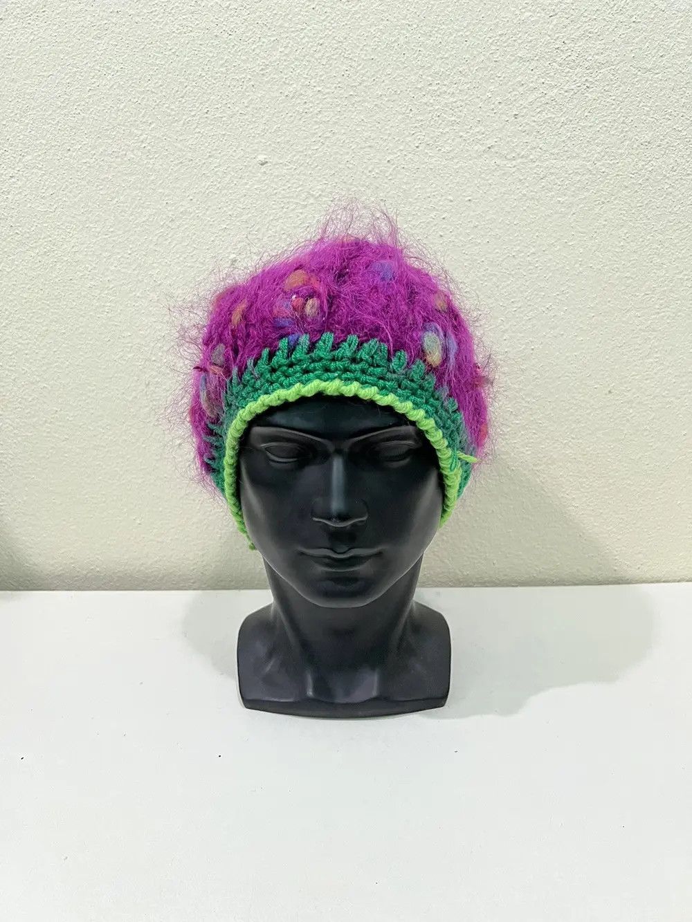 Japanese Brand Japanese Brand Fur Beanie Hat Size ONE SIZE - 2 Thumbnail