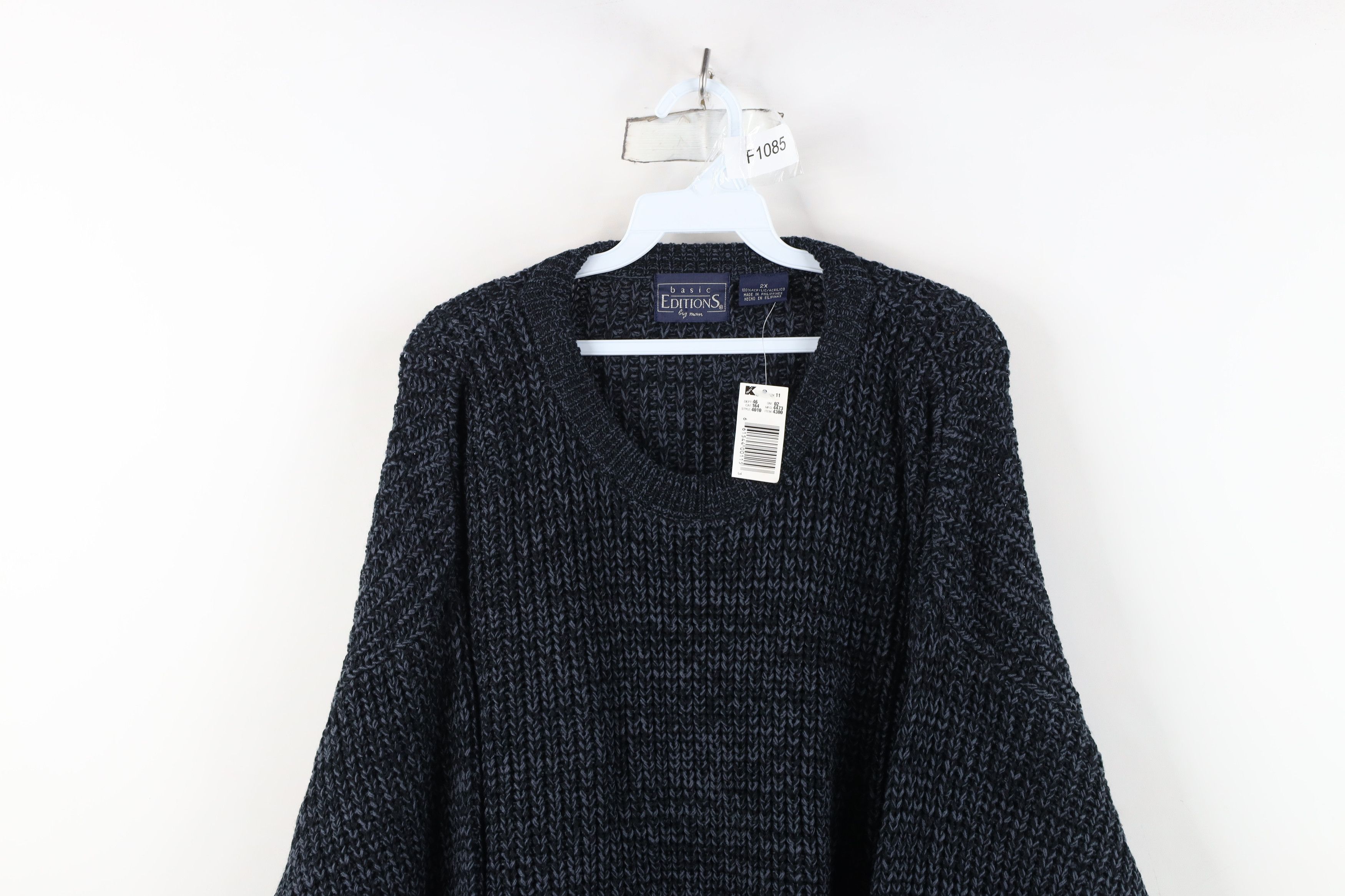Vintage Deadstock Vintage 90s Streetwear Chunky Ribbed Knit Sweater Size US XXL / EU 58 / 5 - 2 Thumbnail