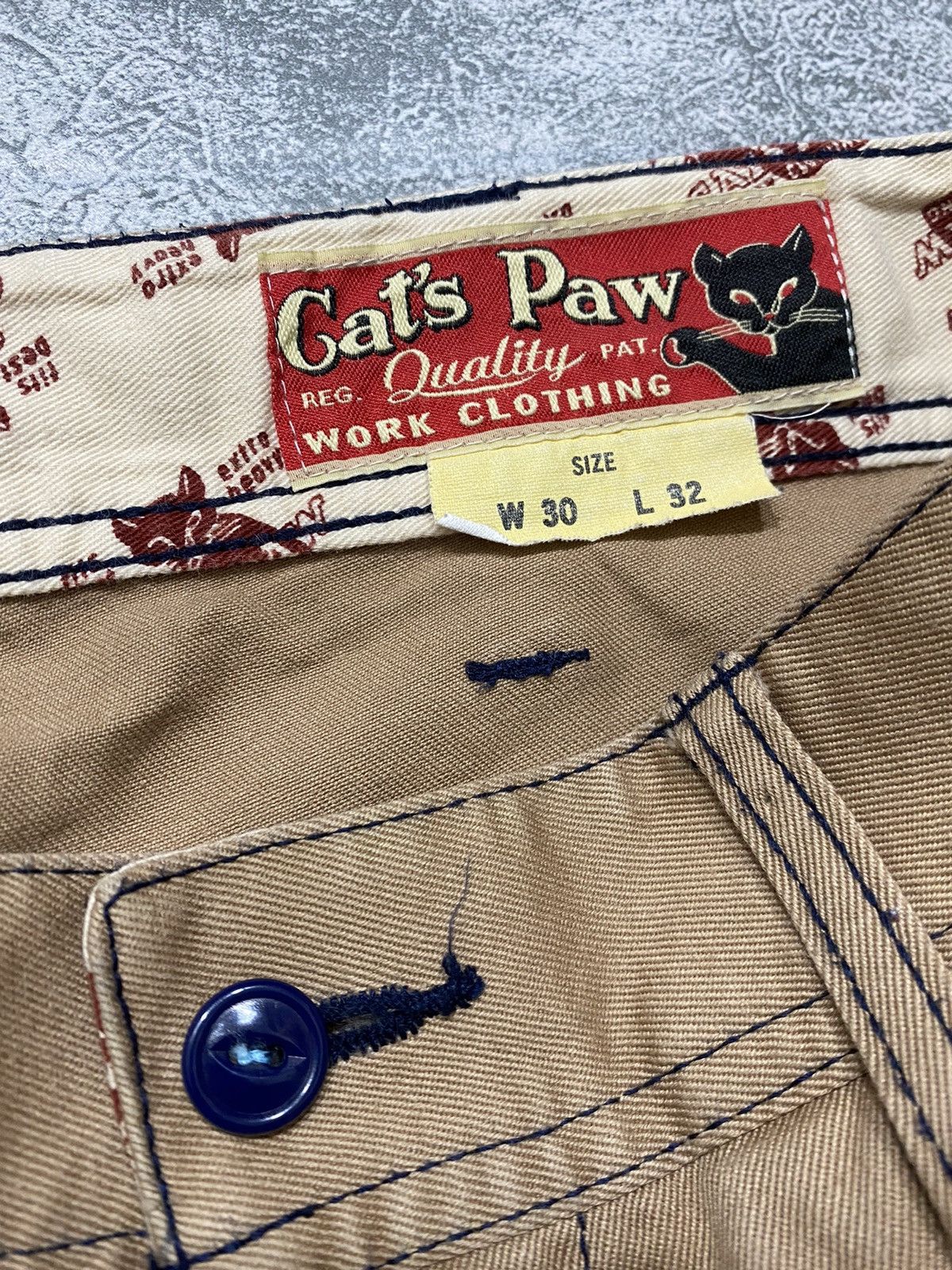Japanese Brand × Toyo Enterprises Vintage Cats Paw Carpenter Pants Size US 28 / EU 44 - 6 Thumbnail