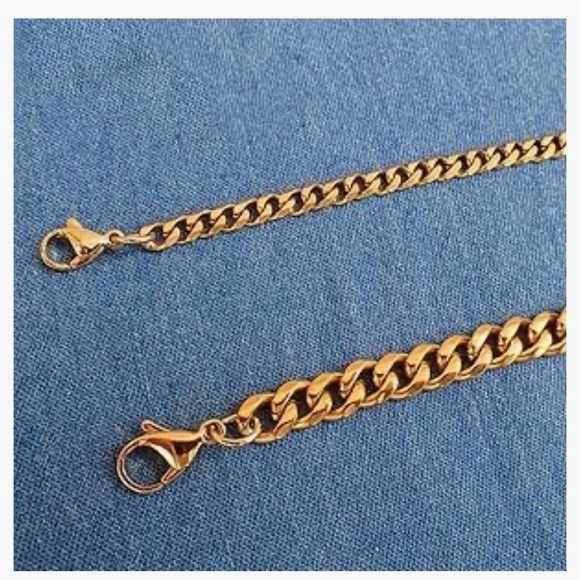 Other Men’s 2 Piece Gold Tone Chain Bracelet Set Size ONE SIZE - 3 Thumbnail