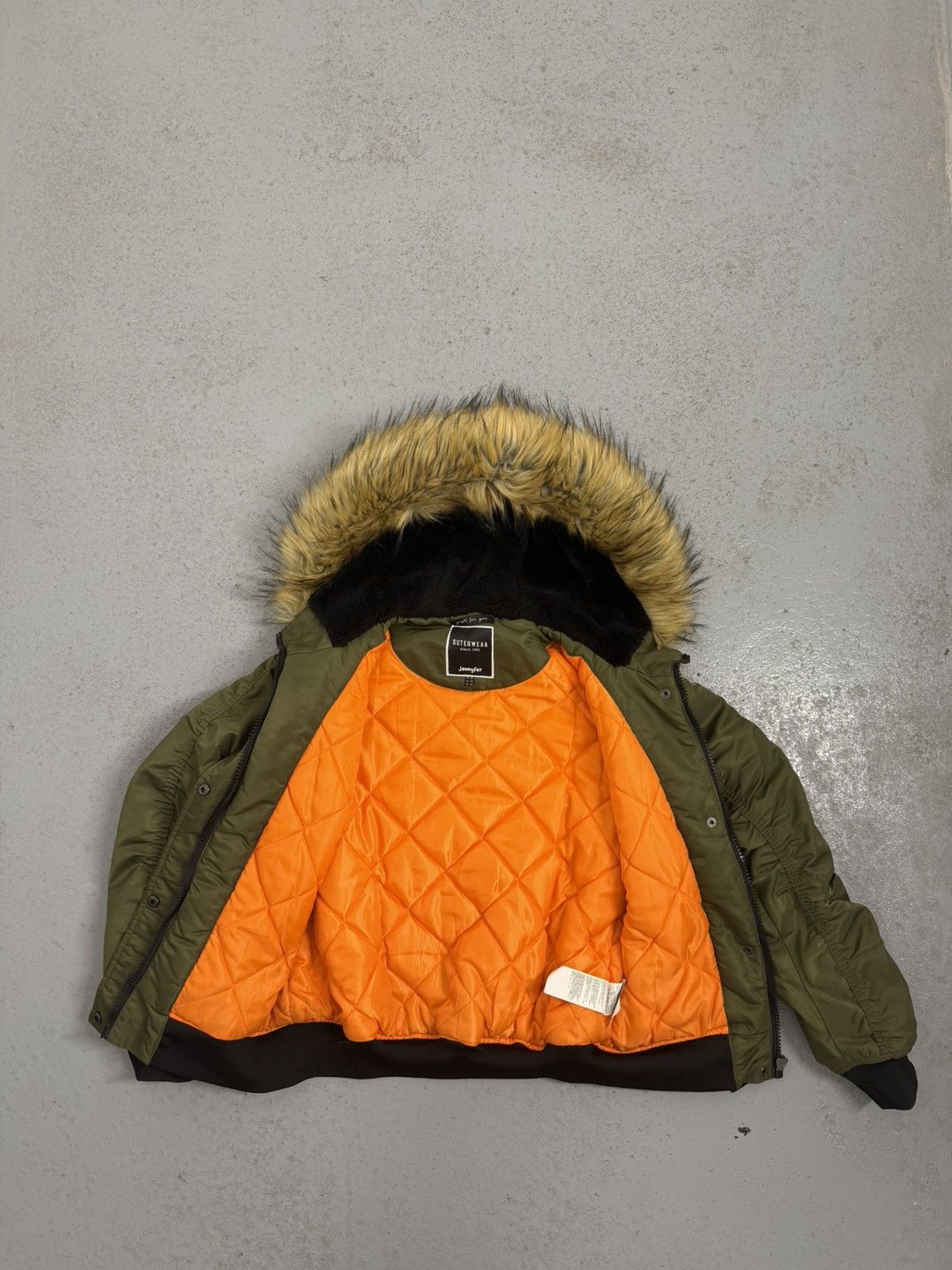 Other Y2K Fur Nylon Bomber Jacket Size XS / US 0-2 / IT 36-38 - 8 Thumbnail