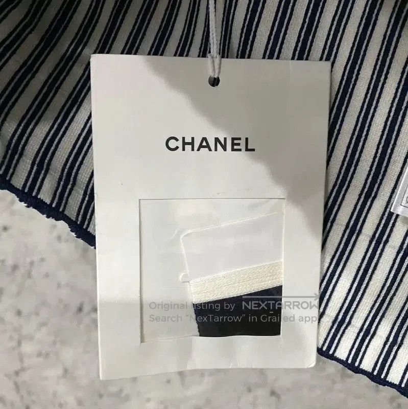 Chanel Chanel Striped Blue Summer Crop Top . Size XXS / US 00 / IT 34 - 8 Thumbnail