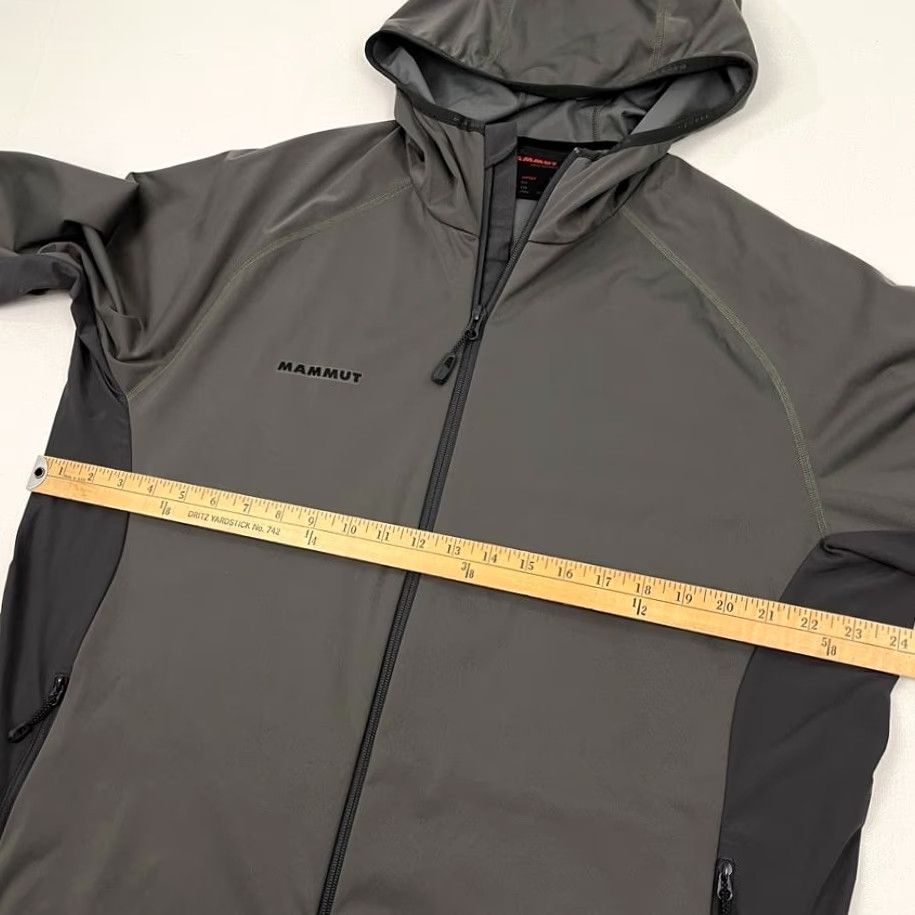 Mammut Mammut Lemah Hoody Jacket Men XL Gray Midweight Softshell Full Zip Hooded Hiking Overshirt Size US XL / EU 56 / 4 - 6 Thumbnail