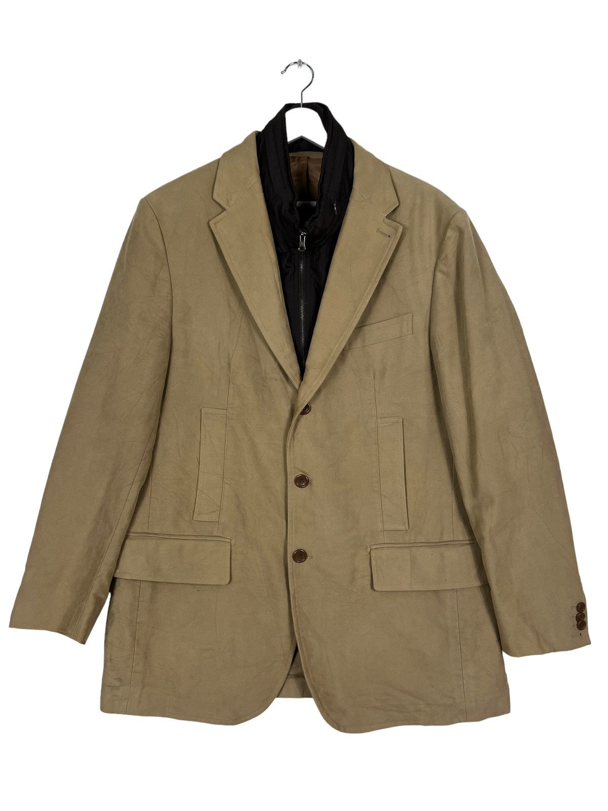 Other 🔥 DESIREE PURO COTONE MOLESKIN DOUBLE LAYER ZIPPER JACKET Size US XL / EU 56 / 4 - 1 Thumbnail