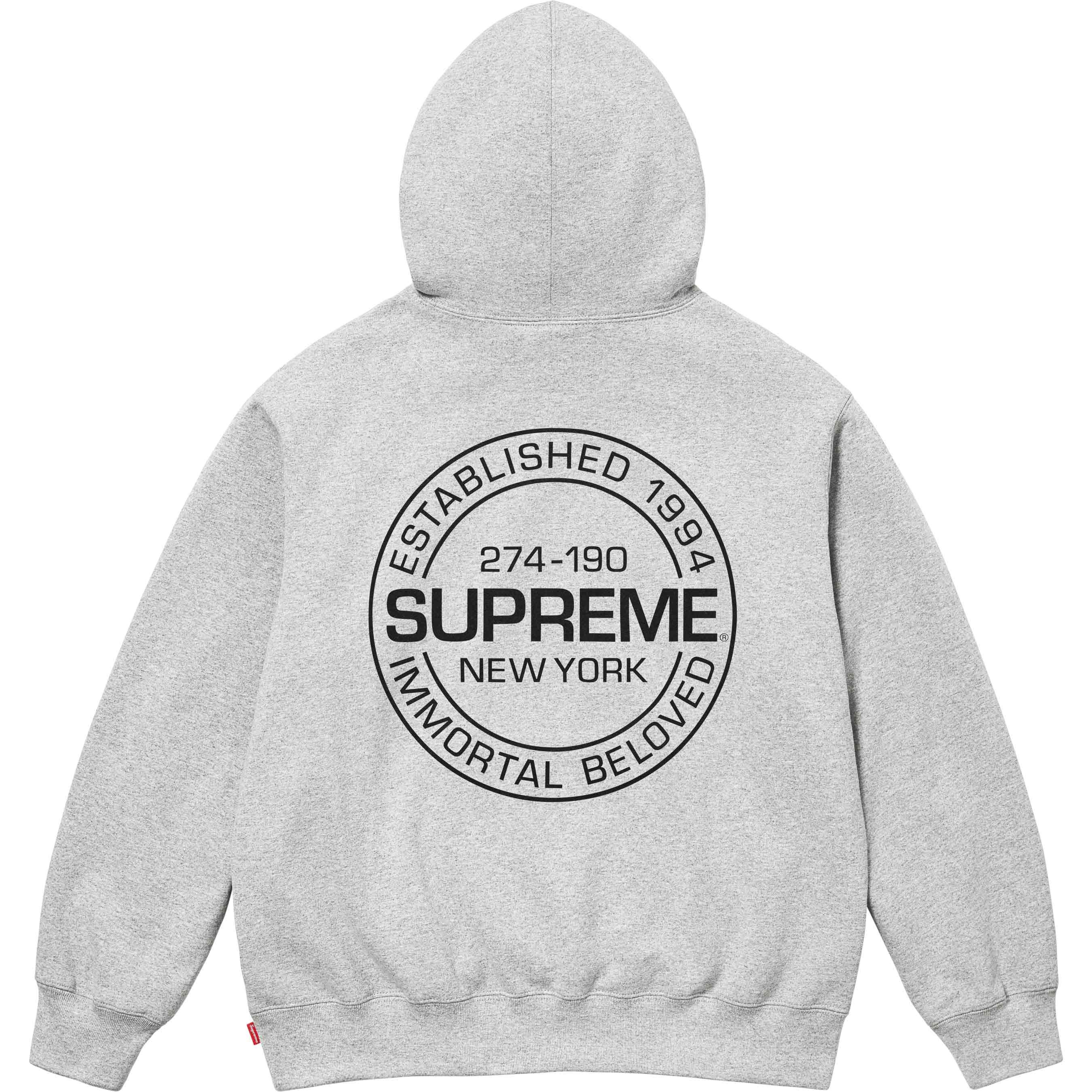 【Supreme x MM6 Maison Margiela】Zip Up Hooded★Ash Grey★ Supreme x MM6 Maison Margiela logo-print hoodie | REVERSIBLE