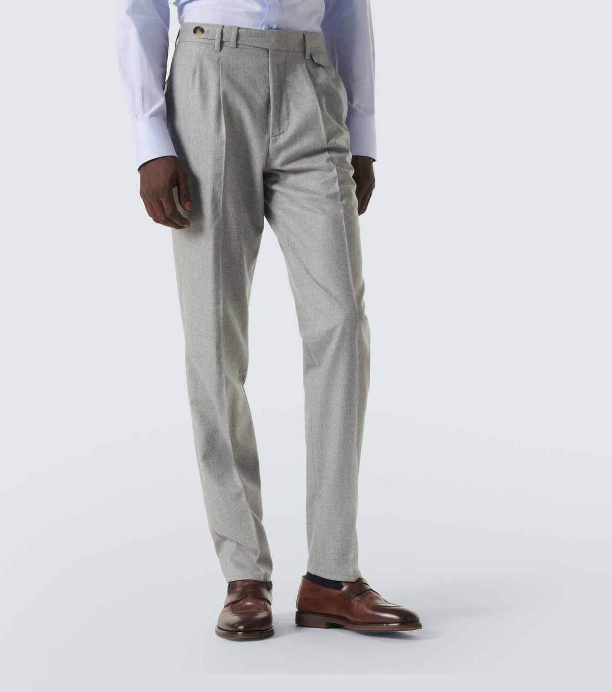 Brunello Cucinelli o1y0526 Casual Pant in Light Gray Size US 34 / EU 50 - 3 Thumbnail