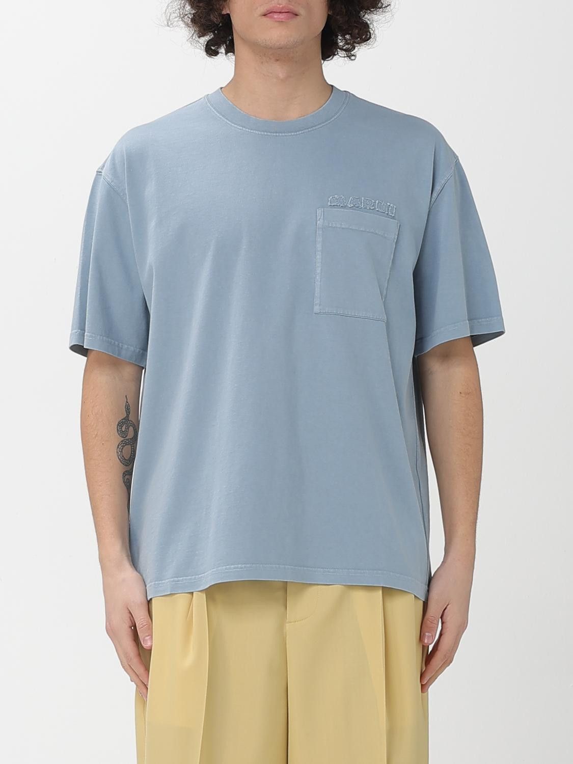 Marni Marni T-Shirt Men Sky Size US M / EU 48-50 / 2 - 1 Thumbnail