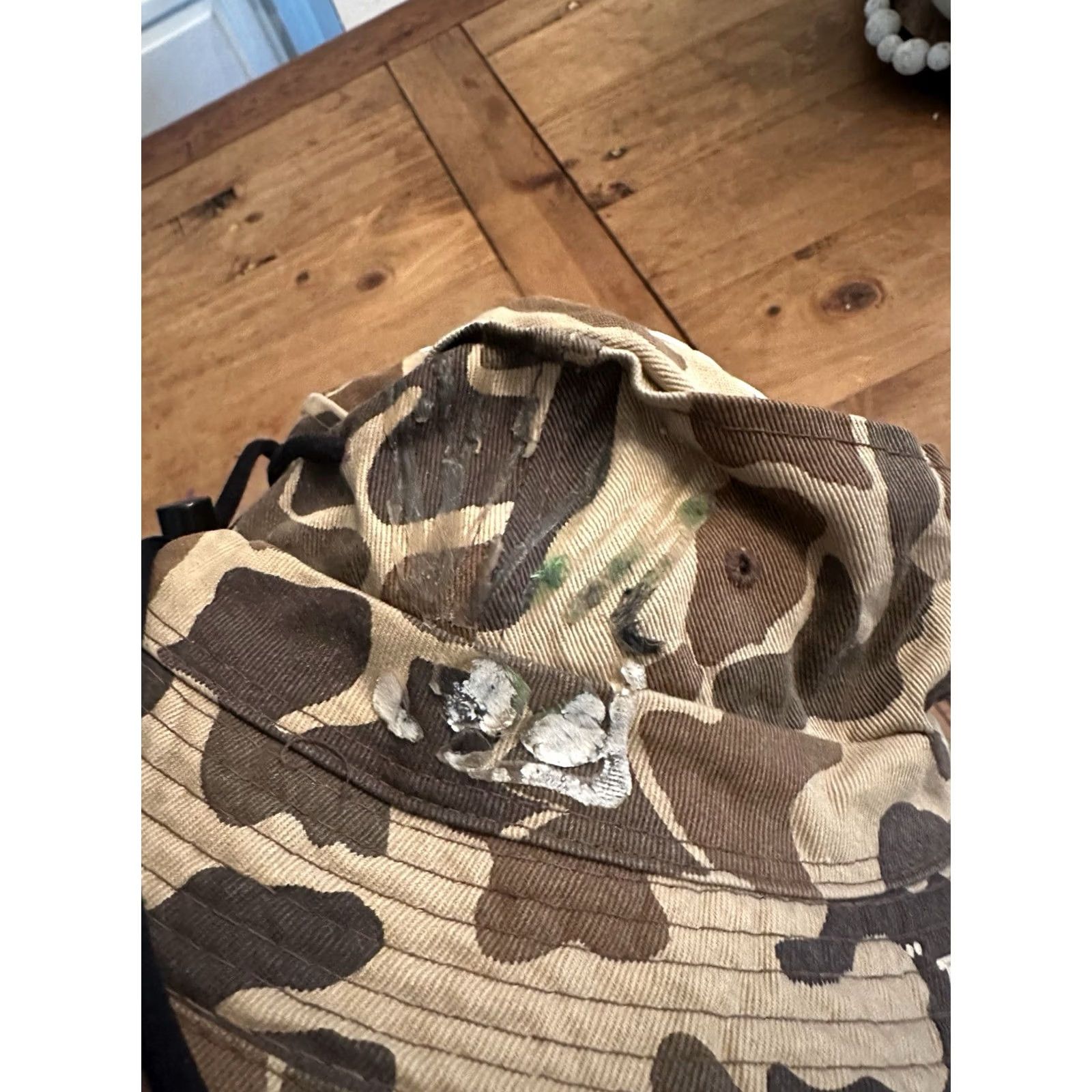 Vintage VINTAGE Laid Back Hunter’s Association Bucket Hat Camo Hat LG Brown HaT One Size Military Bucket Hat LG Brown Mens Size ONE SIZE - 6 Thumbnail