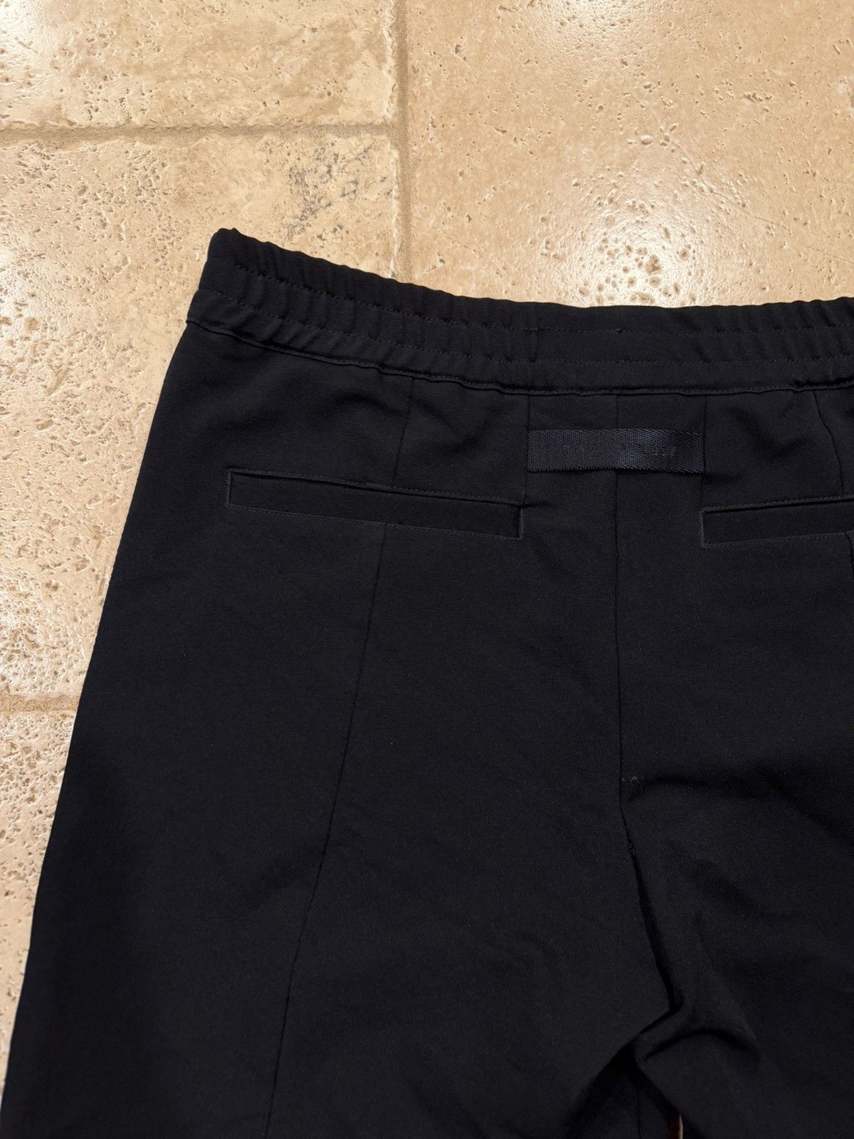 1017 ALYX 9SM 1017 Alyx 9SM Black Tuxedo Stripe Silver Logo Shorts Size US 34 / EU 50 - 7 Thumbnail