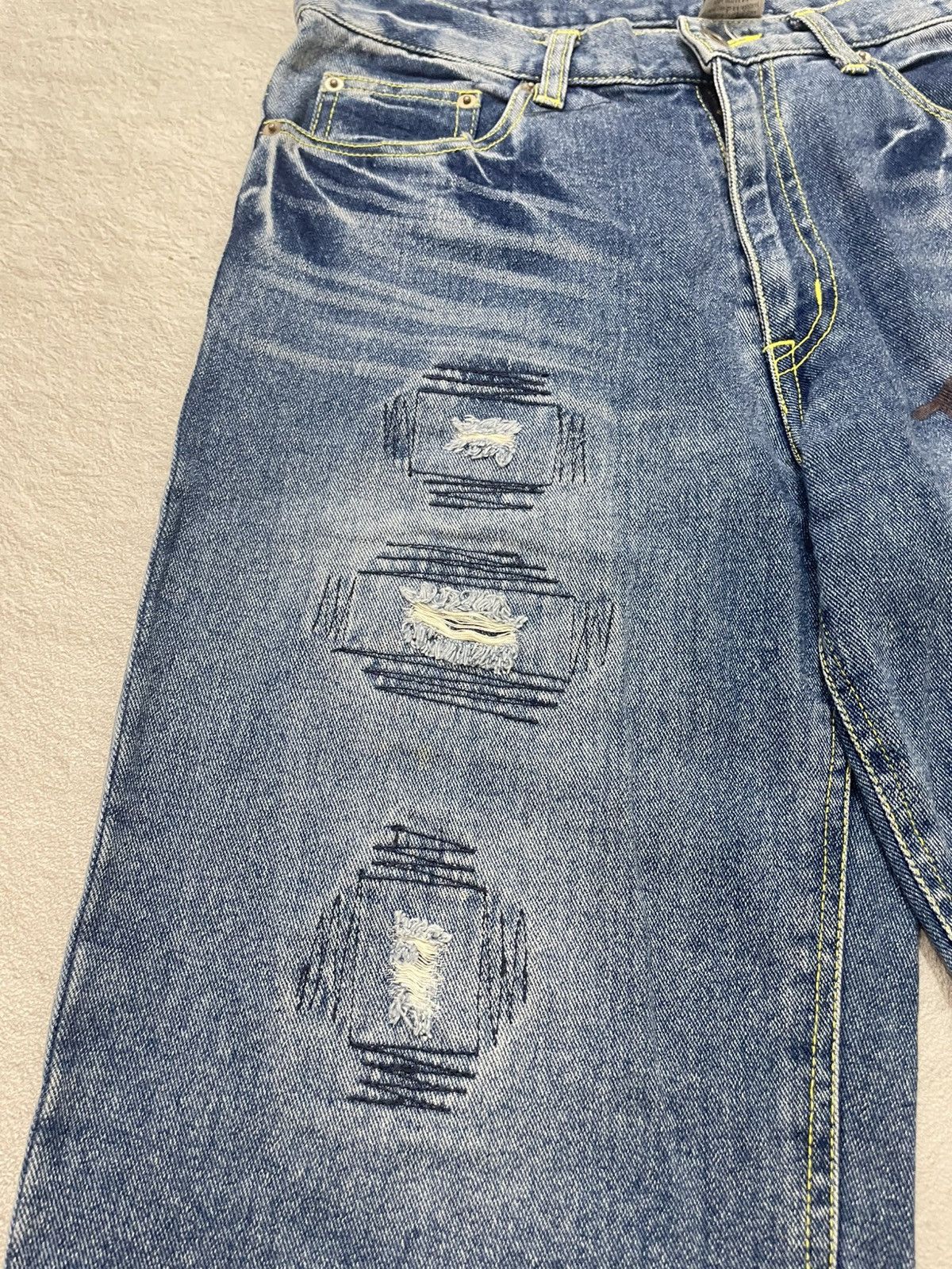 Japanese Brand 2000s Japan Brand Jorts Denim Embroidered Y2K If6was9 Size US 32 / EU 48 - 4 Thumbnail