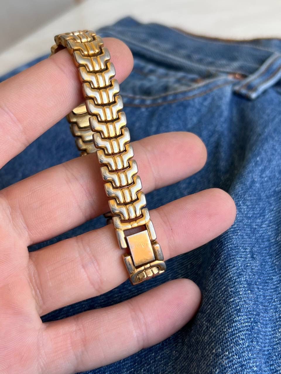 Japanese Brand × Vintage Vintage Japanese style futuristic Watch Chain Links Bracelet Size ONE SIZE - 4 Thumbnail