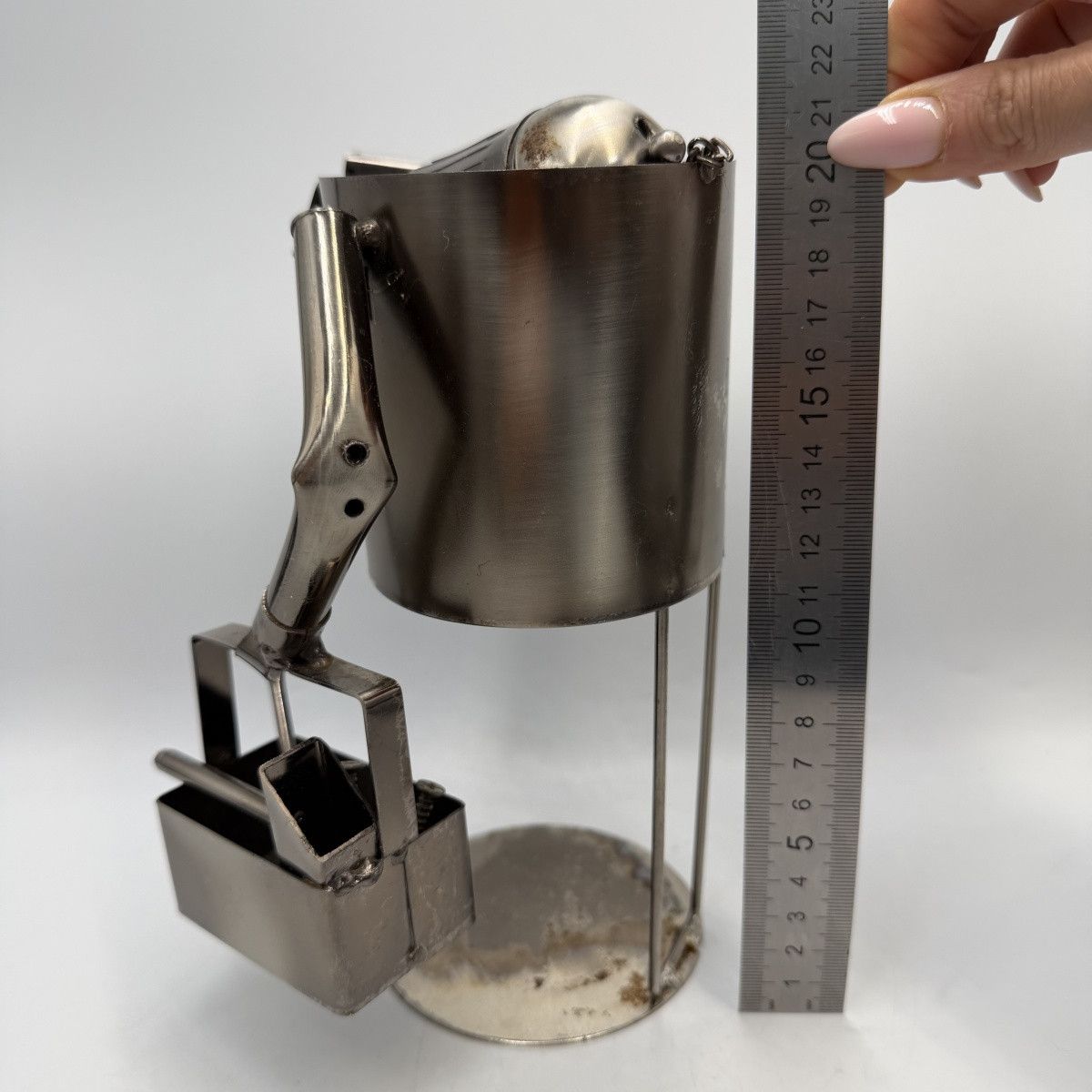 Vintage Vintage Metal Builder Wine Bottle Holder Stand Sculpture Size ONE SIZE - 5 Thumbnail