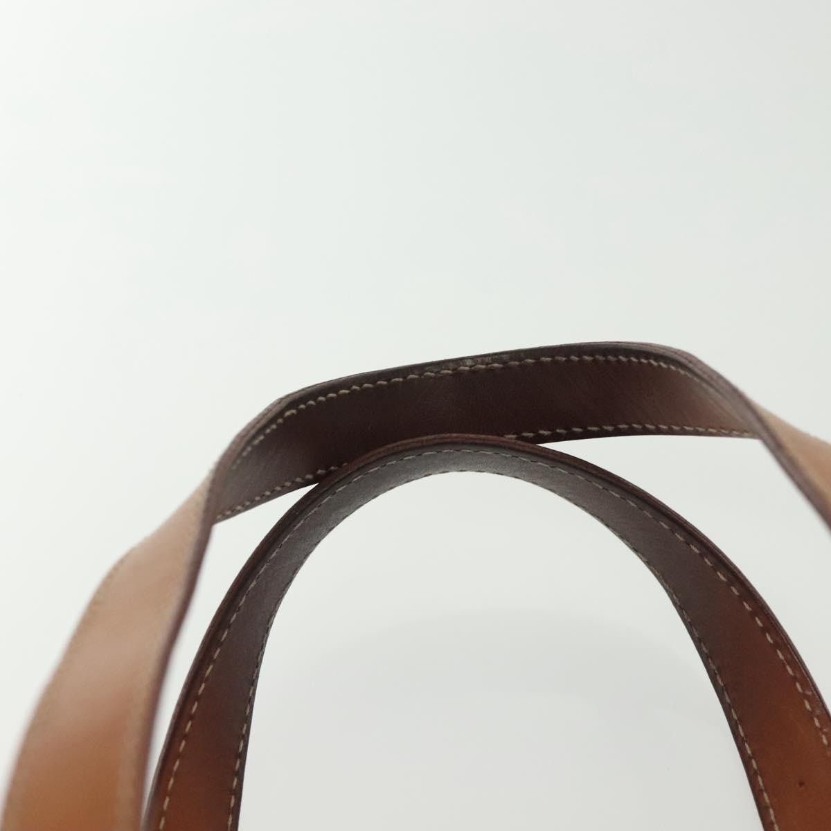 Celine CELINE Macadam Canvas Hand Bag Pvc Leather Brown Gold Size ONE SIZE - 8 Thumbnail