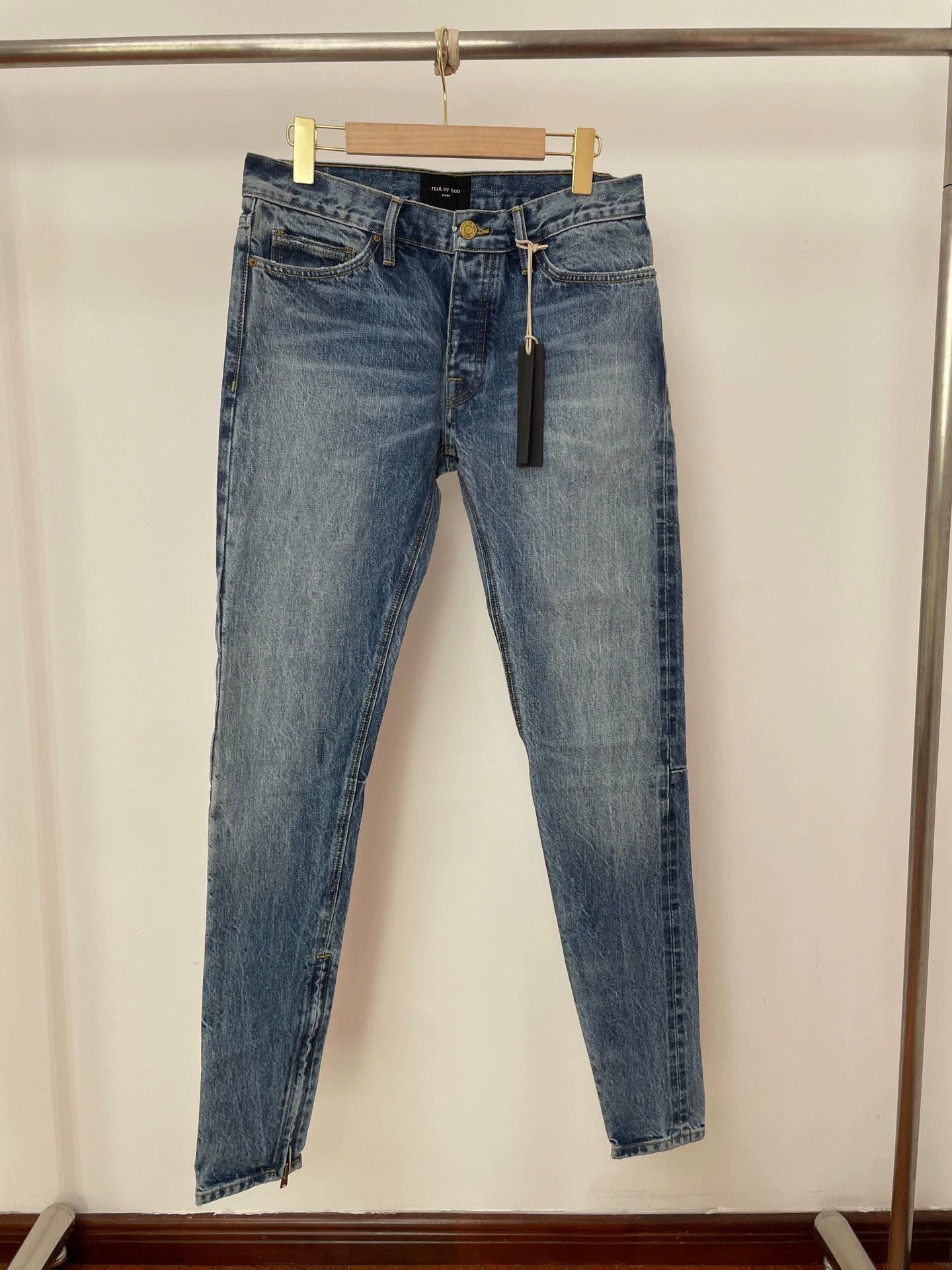 Fear of God Fear of God Jeans Inner Cuff Zip 31 (NWT) Size US 31 - 1 Thumbnail