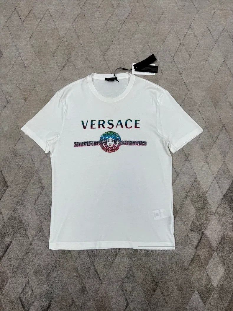 Versace Versace Heavy color sequin Medusa quilt T-shirt Size US L / EU 52-54 / 3 - 1 Thumbnail