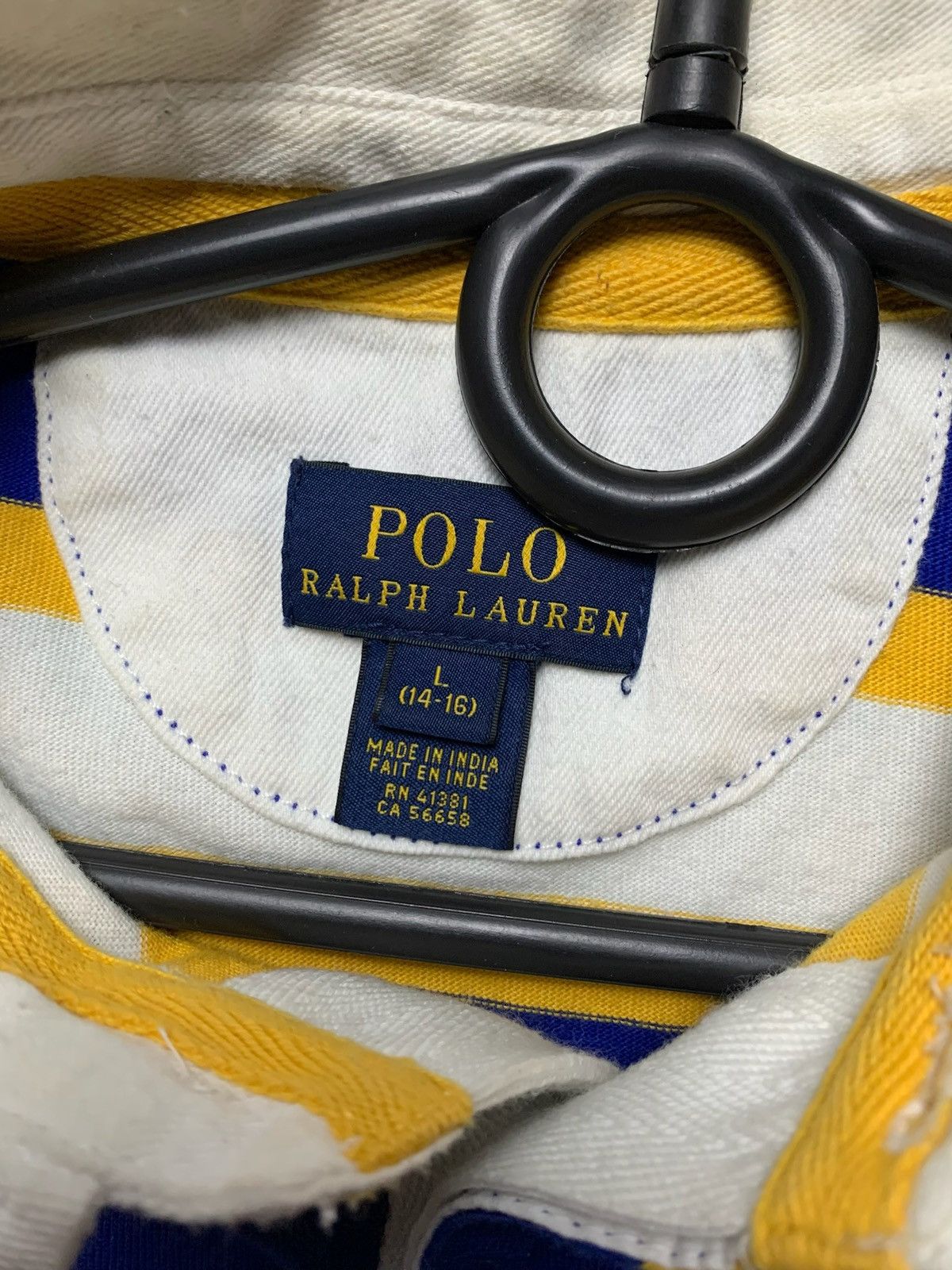 Polo Ralph Lauren × Vintage Vintage polo Ralph Lauren striped jersey rare size Xs Size US XS / EU 42 / 0 - 3 Thumbnail