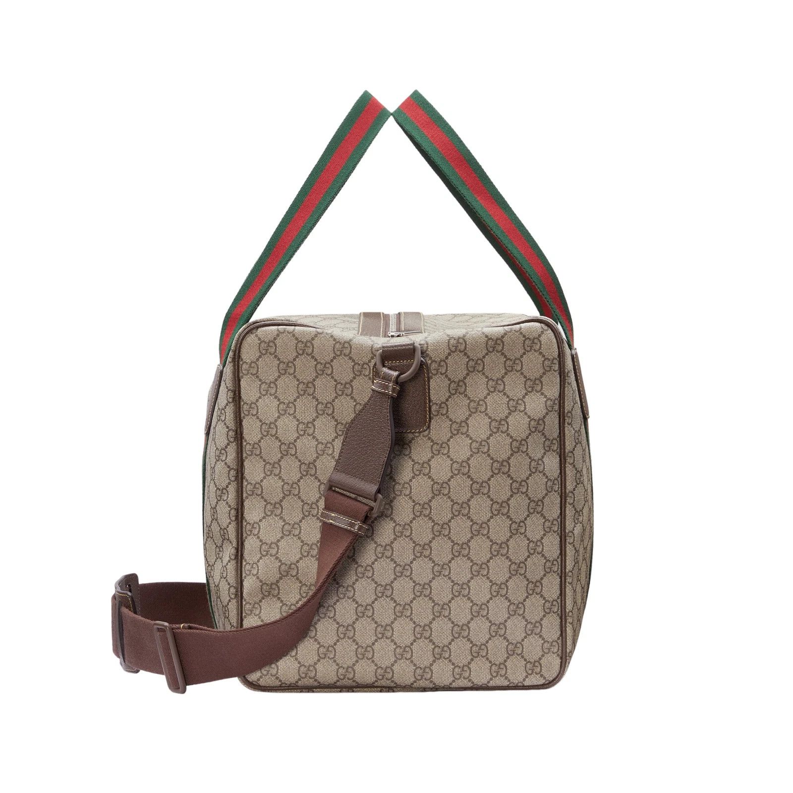 Gucci GUCCI $2150 GG Canvas Web Med Duffle New Authentic Size ONE SIZE - 4 Thumbnail