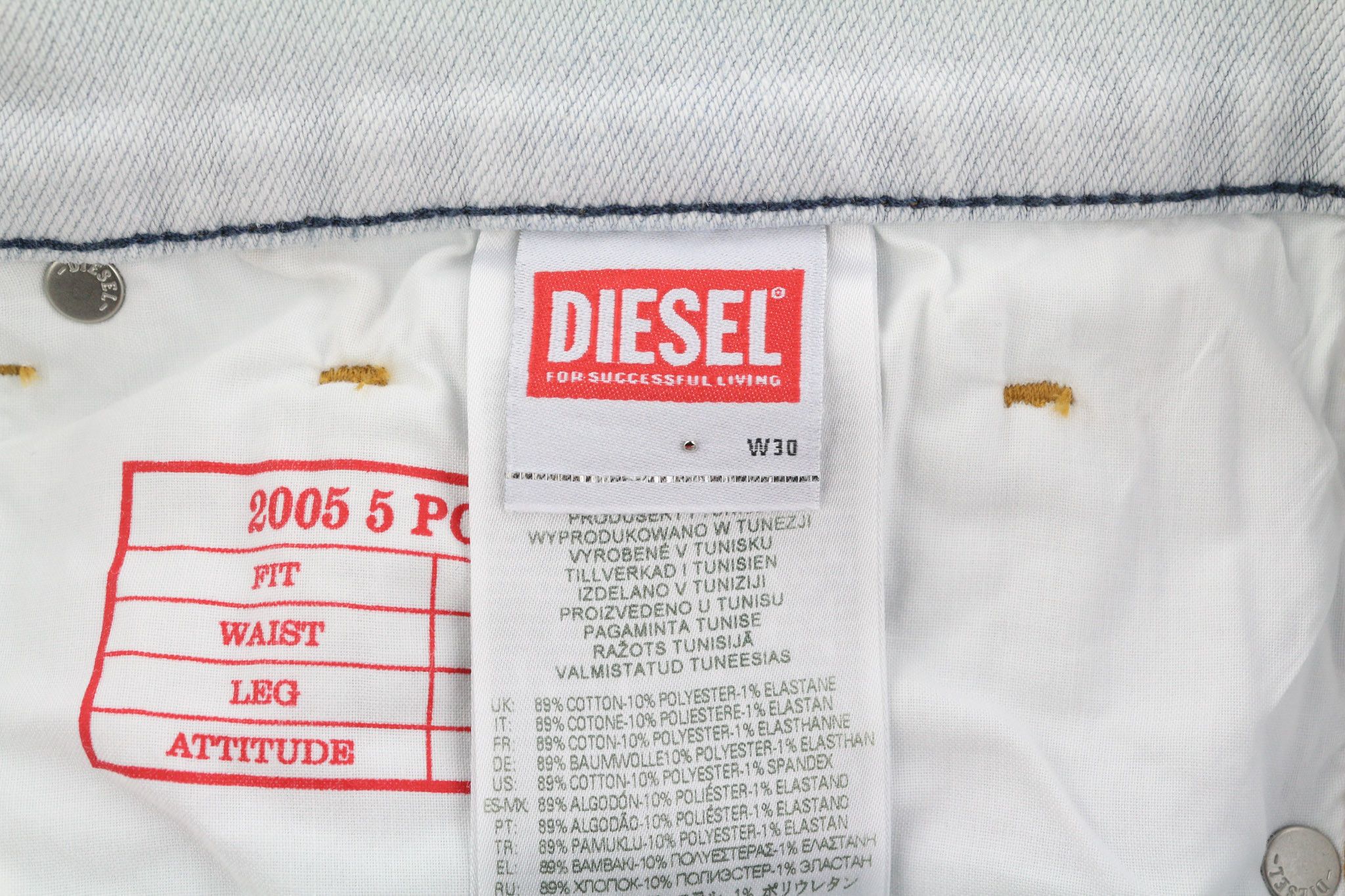 Diesel 2005 D-FINING 09C06 W30/L32 Tapered 40417 Size US 30 / EU 46 - 10 Thumbnail