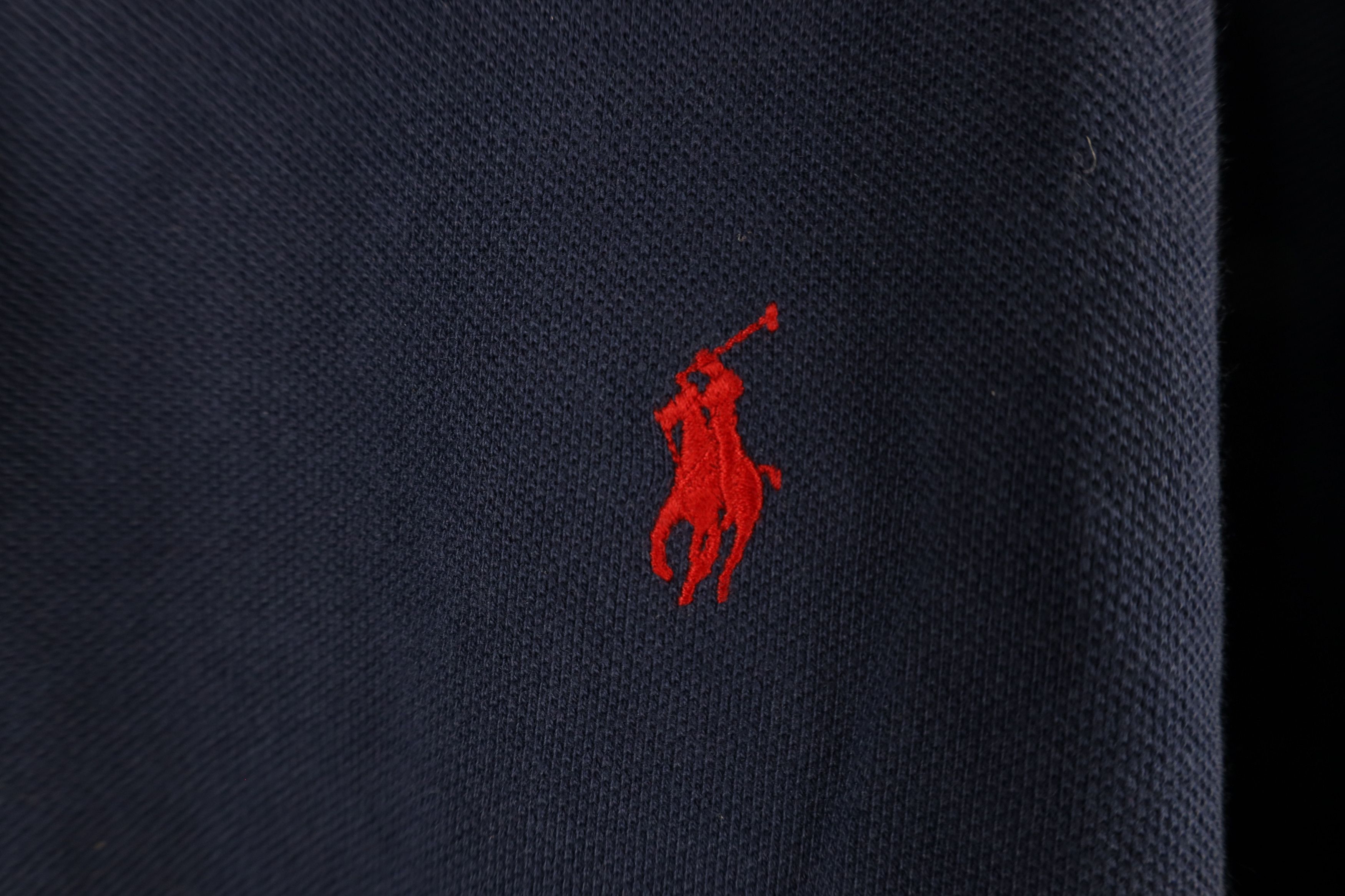 Ralph Lauren × Vintage Vintage 90s Ralph Lauren Long Sleeve Rugby Polo Shirt Blue Size US XL / EU 56 / 4 - 4 Thumbnail