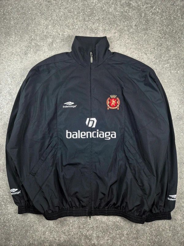 Balenciaga Balenciaga Men's Black Soccer Paris Track Jacket Size