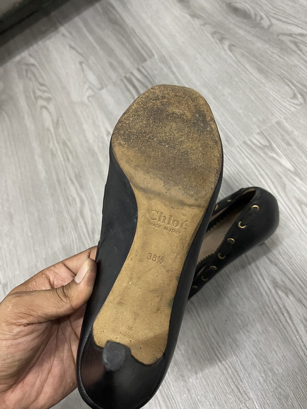 Chloe Black Leather Chloe Heels Size US 8.5 / IT 38.5 - 11 Thumbnail