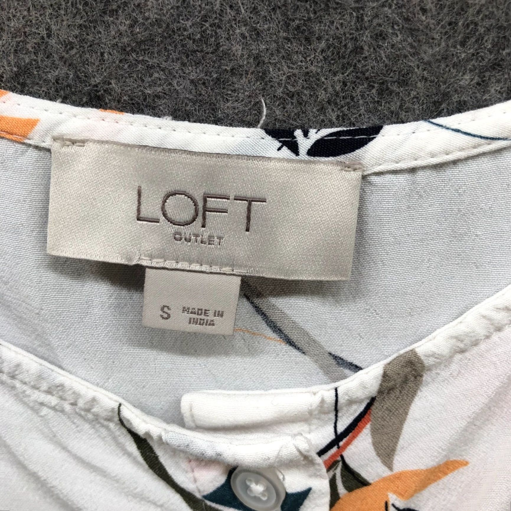 Loft VINTAGE Loft Women's S Floral Button Front Tie Front Cami Tank Top Beachy Flowy Summer White Lady Size S / US 4 / IT 40 - 5 Thumbnail