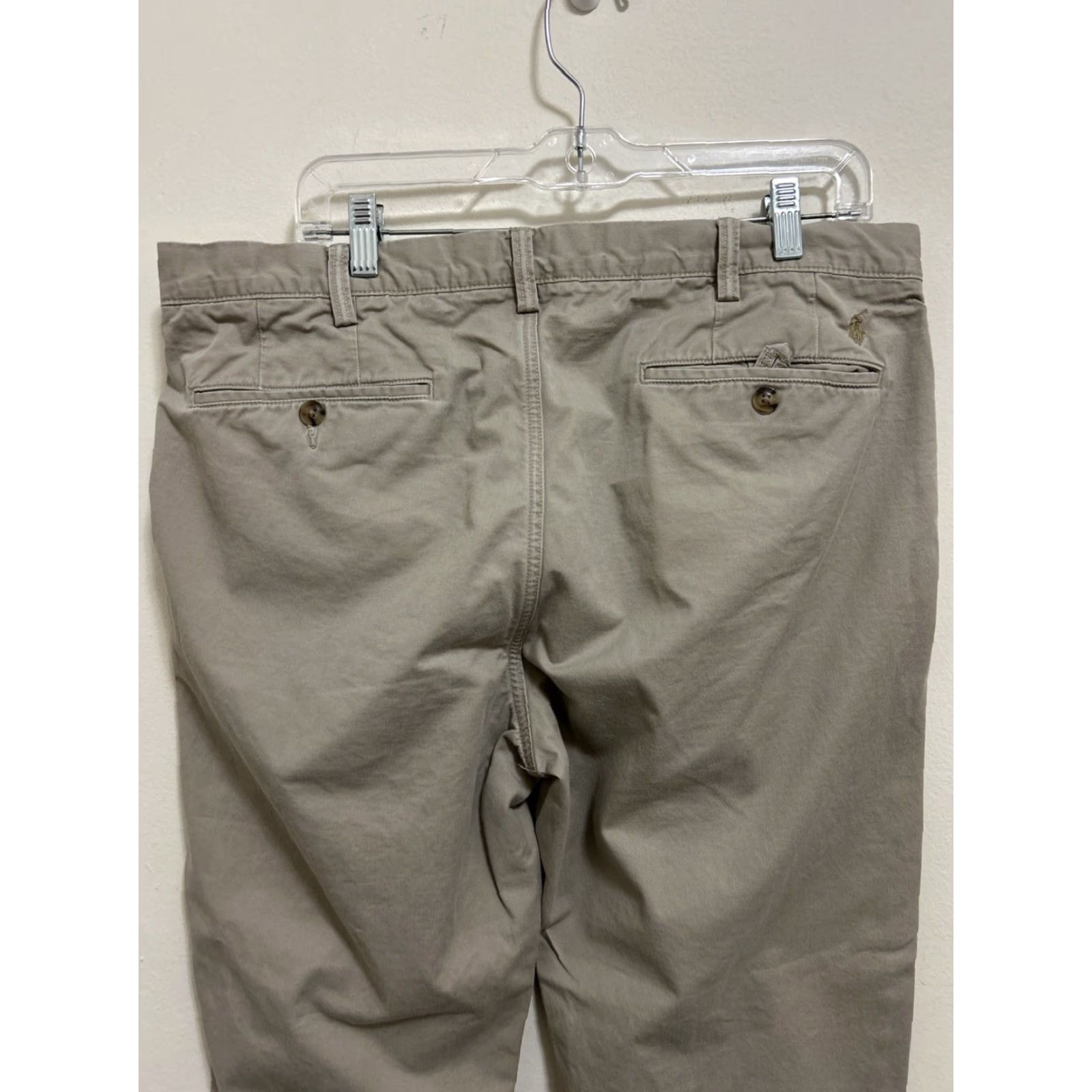 Polo Ralph Lauren Polo Ralph Lauren Chino Pants Mens 36X30 Tan Stretch Straight Fit Cotton Twill Size US M / EU 48-50 / 2 - 6 Thumbnail