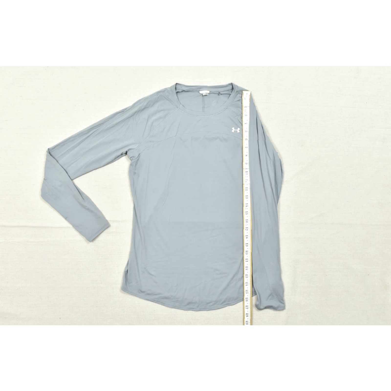 Under Armour Under Armour Women's Gray HeatGear Long Sleeve Crew Neck Shirt L Size L / US 10 / IT 46 - 5 Thumbnail