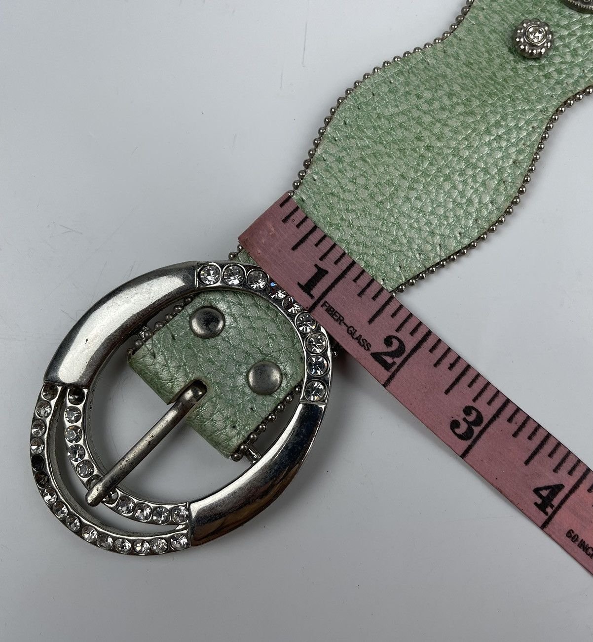 Japanese Brand studded belt with beads tc22 Size 34 - 7 Thumbnail