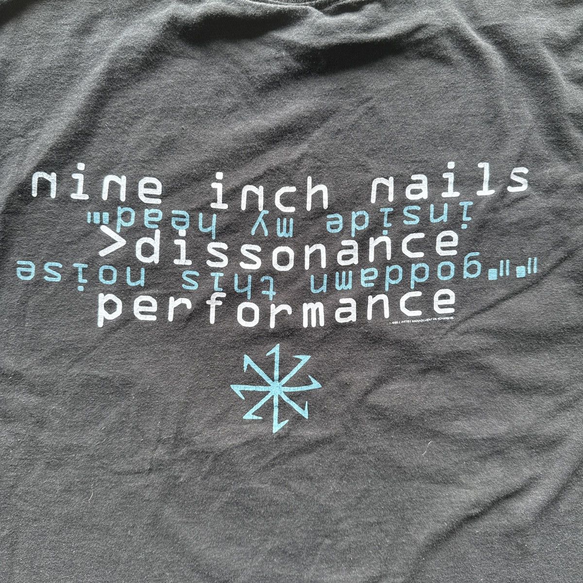 Band Tees Vintage 1995 Nine Inch Nails Dissonance T-Shirt Size US L / EU 52-54 / 3 - 4 Thumbnail