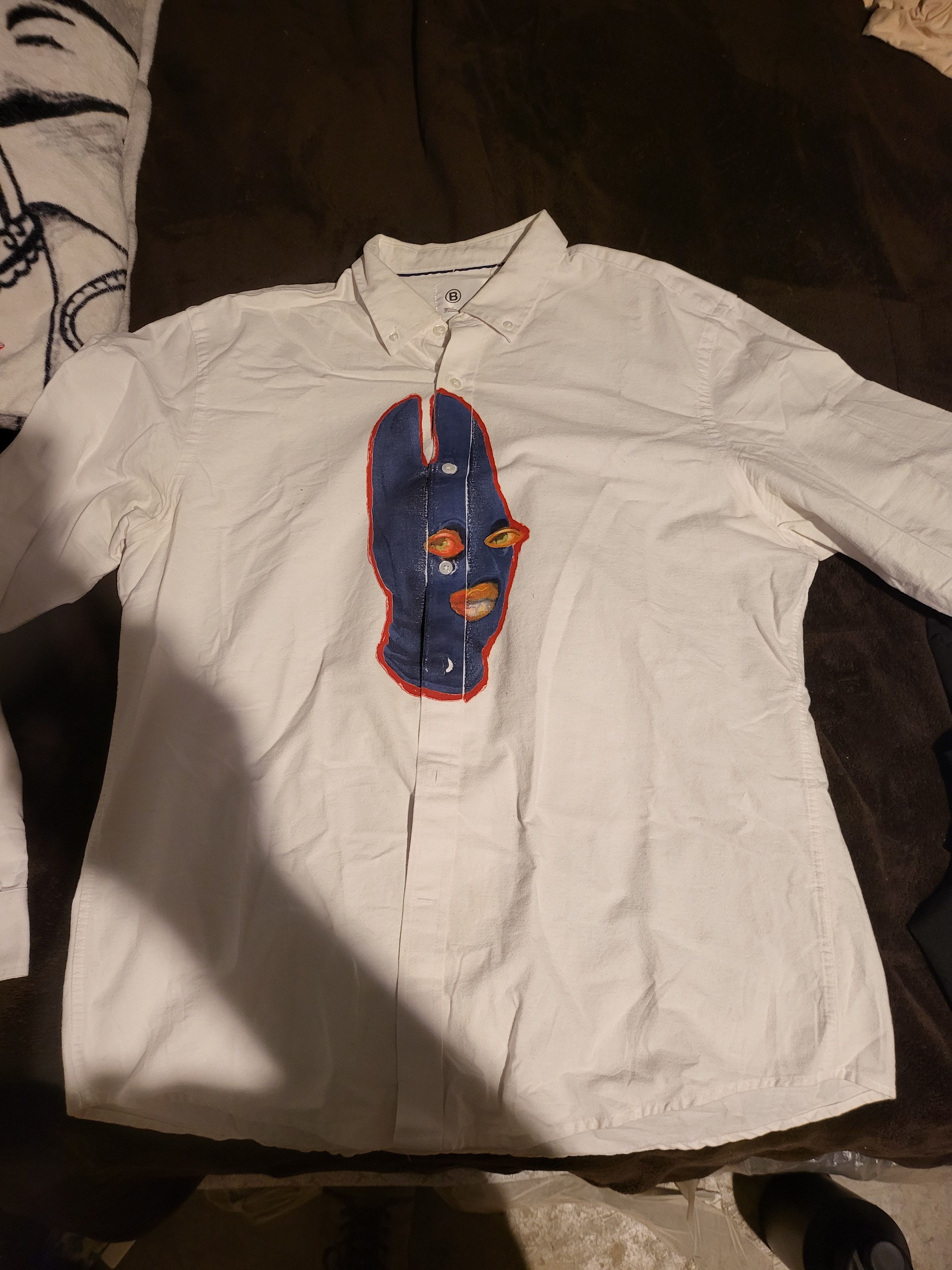 image of Basketcase Gallery White Button Up, Men's (Size XL)