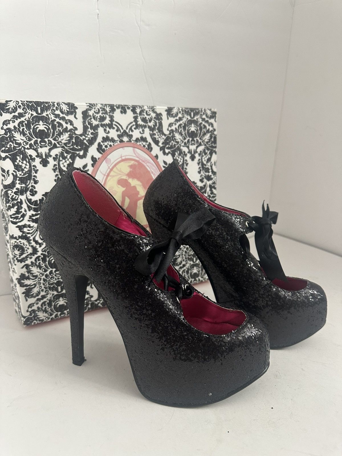 Pleaser Bordello Teeze-10G platform pumps Size US 9 / IT 39 - 2 Thumbnail