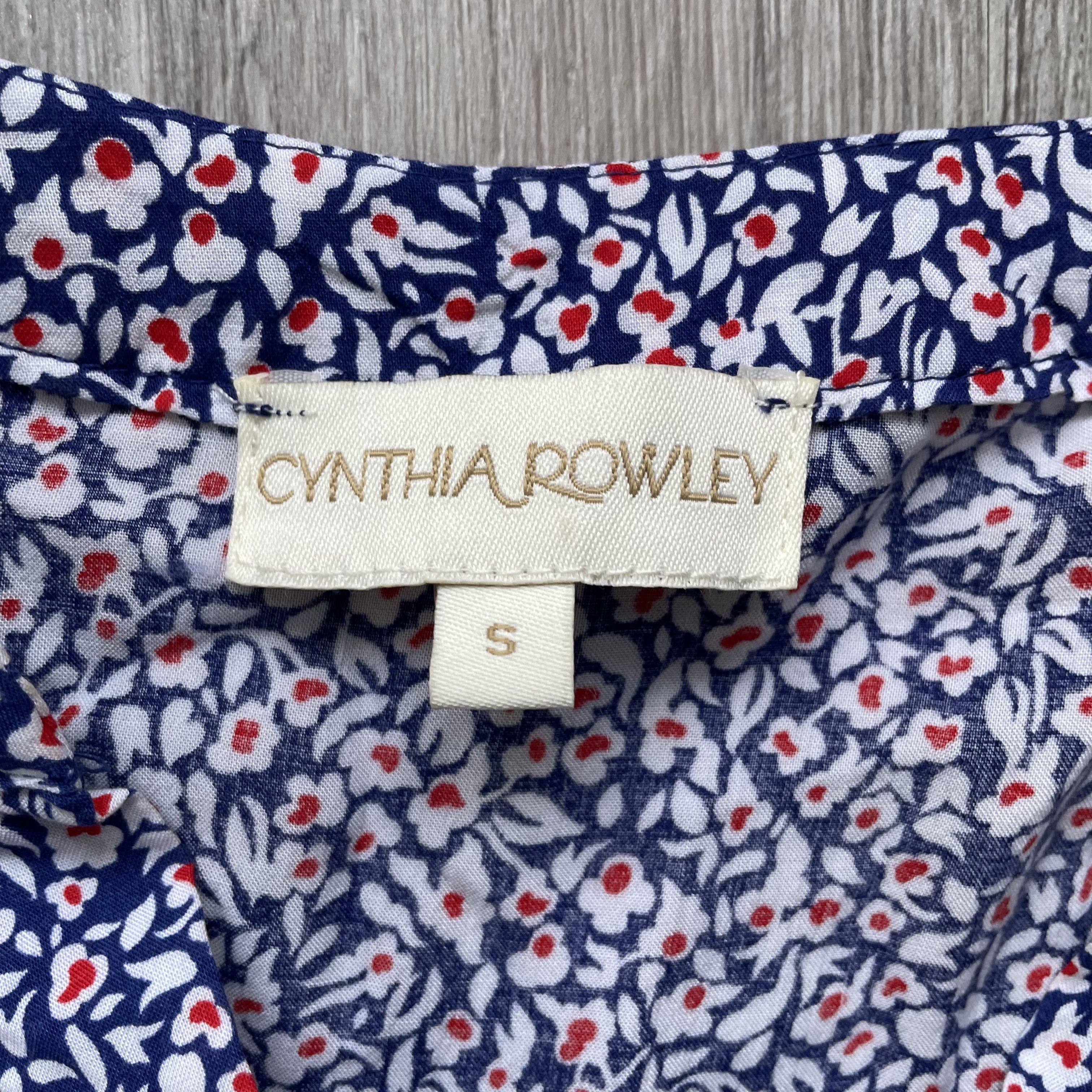Cynthia Rowley Cynthia Rowley Floral V-Neck 3/4 Tie Sleeve Blouse S Size S / US 4 / IT 40 - 3 Thumbnail