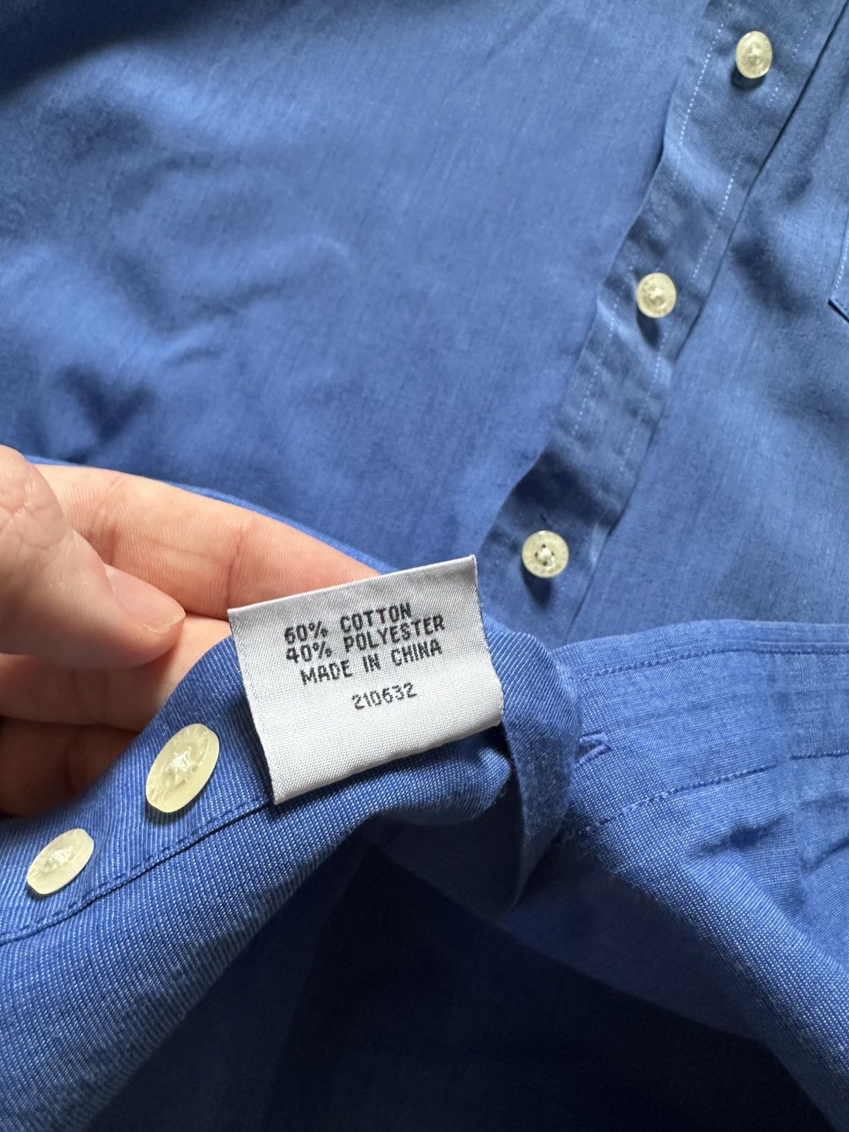 Balmain × Vintage Balmain Vintage Shirt Button Up Luxury Baby Blue Y2K USA Size US M / EU 48-50 / 2 - 6 Thumbnail