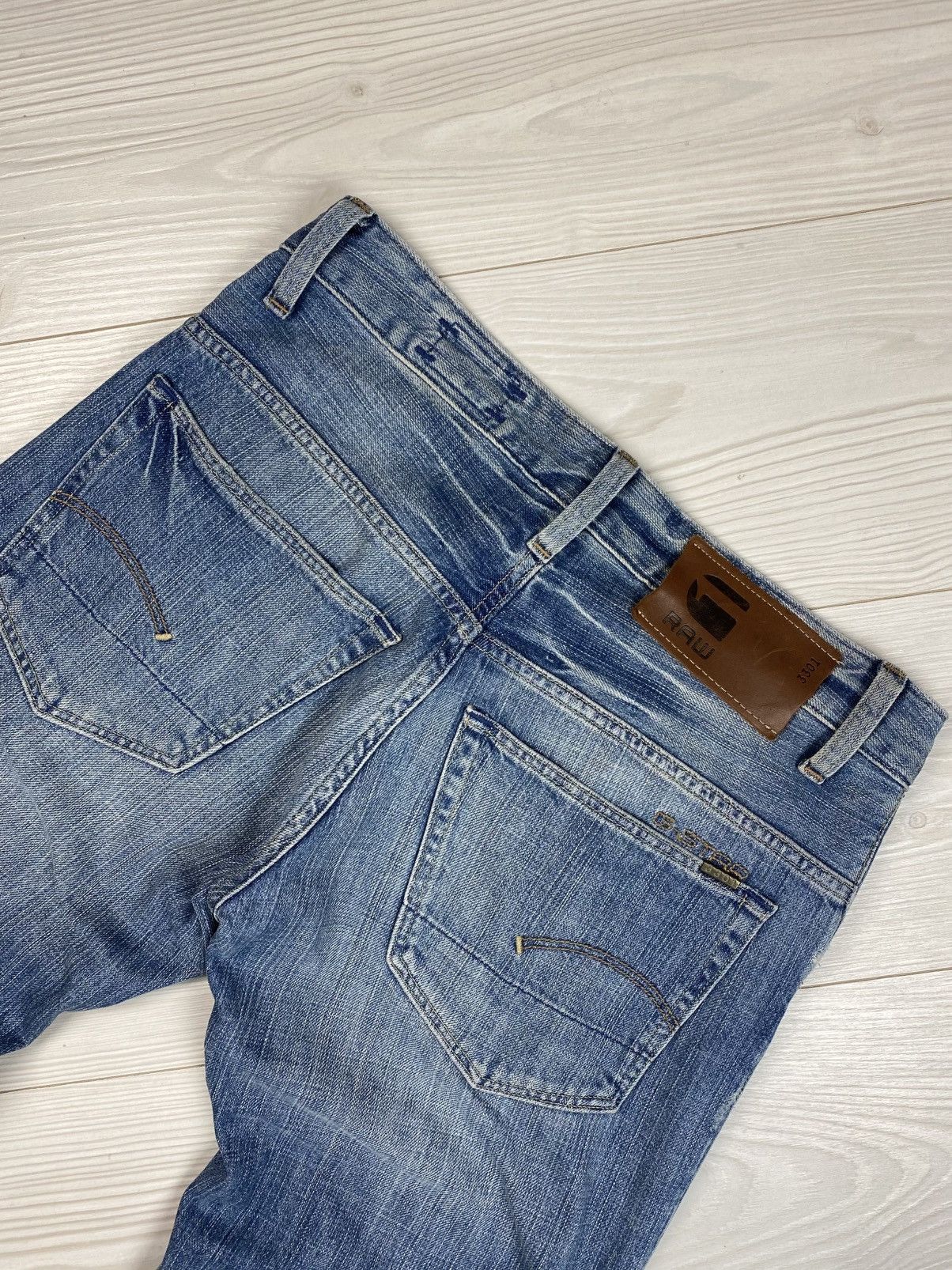 G-Star × Vintage Avant garde flared Gstar raw jeans Historic Glamour style Size 30" / US 8 / IT 44 - 4 Thumbnail