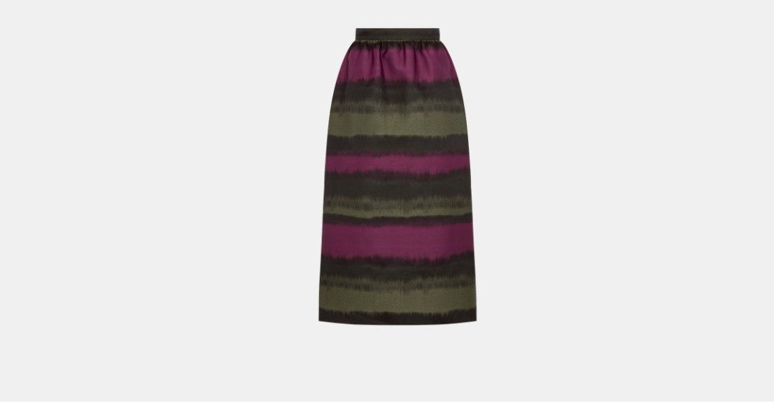 Dior o1w1db10225 Mid-Length Straight-Cut Skirt in Multicolor Size 28" / US 6 / IT 42 - 1 Thumbnail